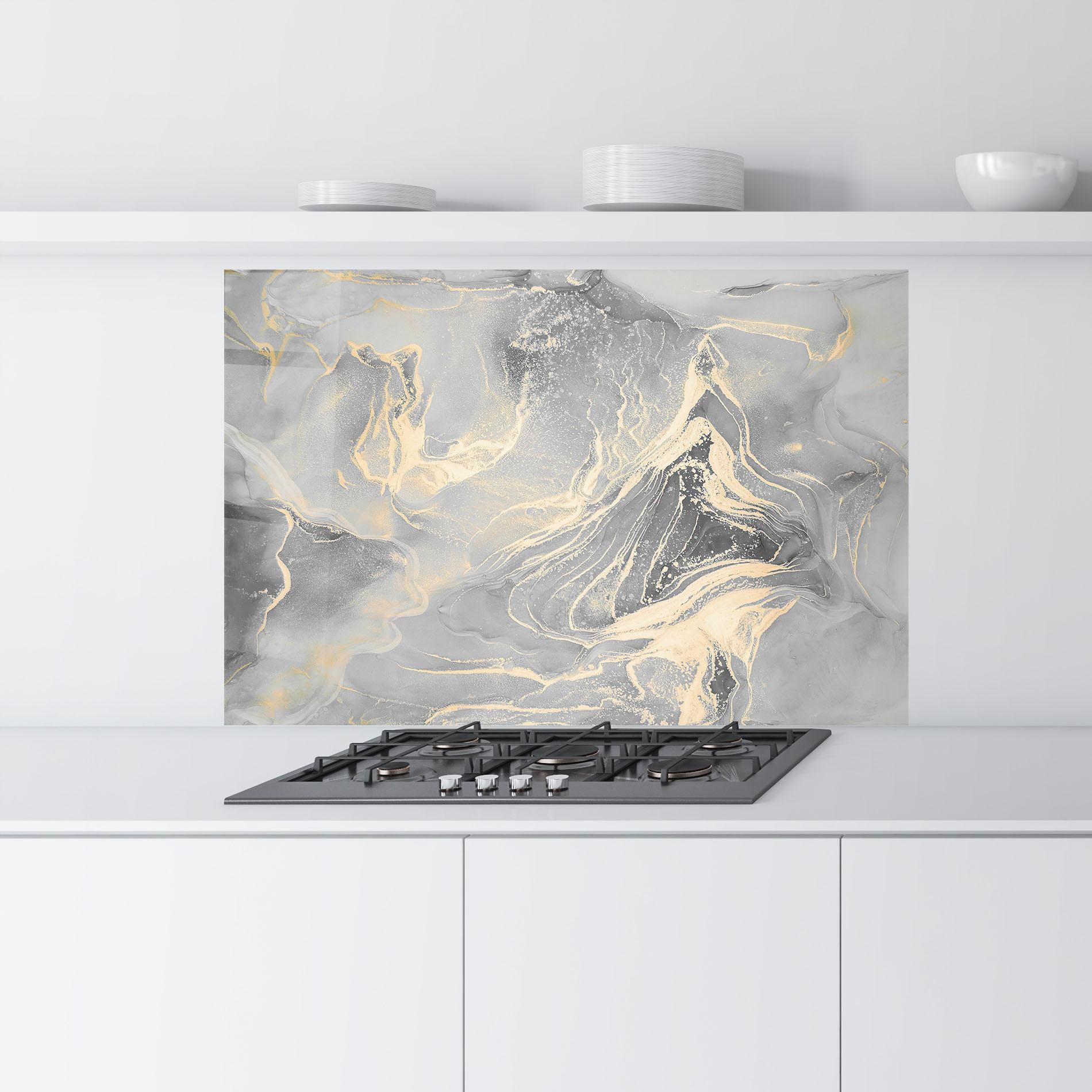 Küchenrückwand Glas Abstract Illusion mockup 9