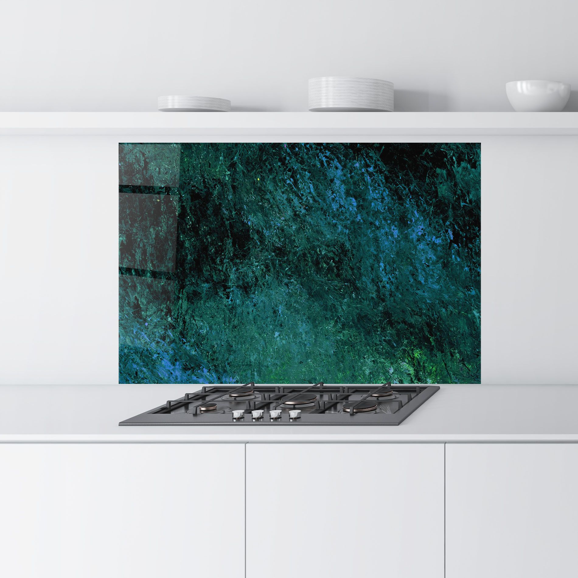 Dark Green Blue Painting mockup 9