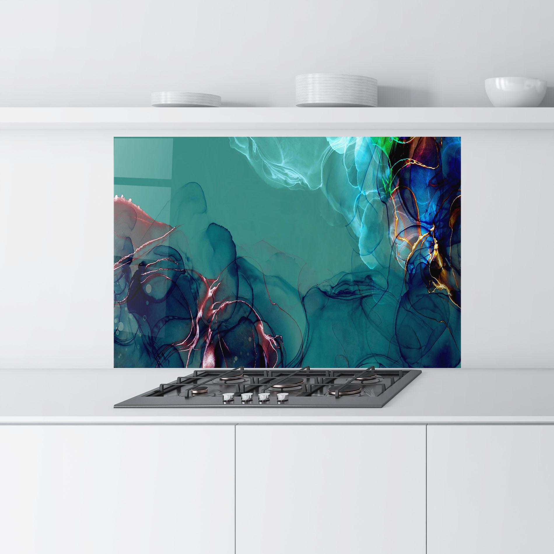 Küchenrückwand Glas Darkish Abstract mockup 9