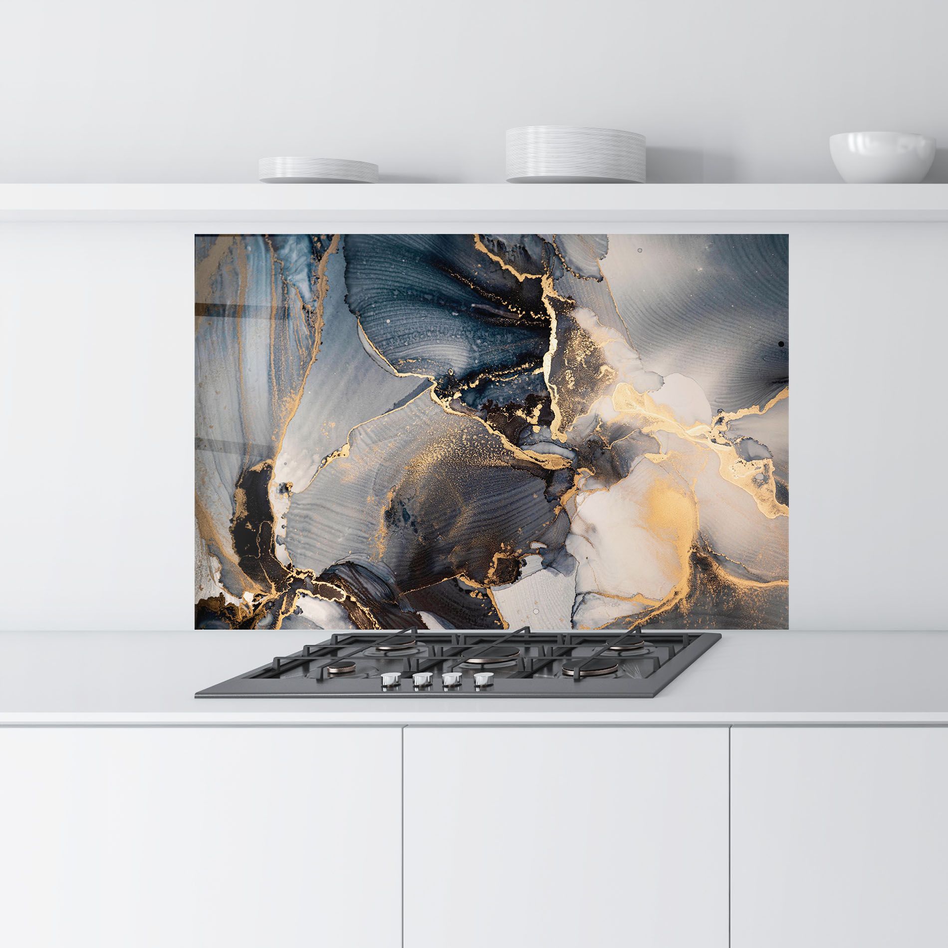 Golden Abstract Marble mockup 9