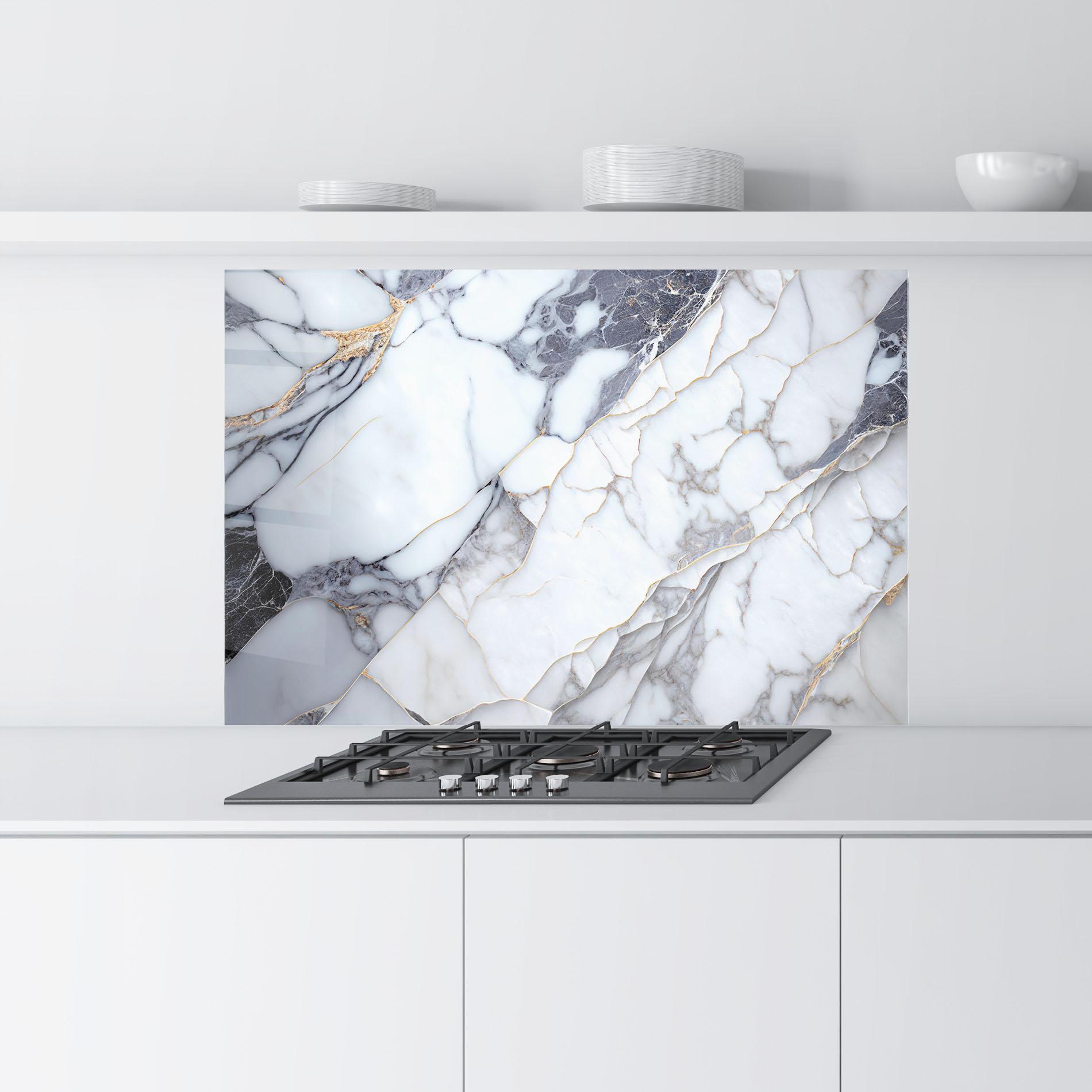 Küchenrückwand Glas Marble Glass mockup 9