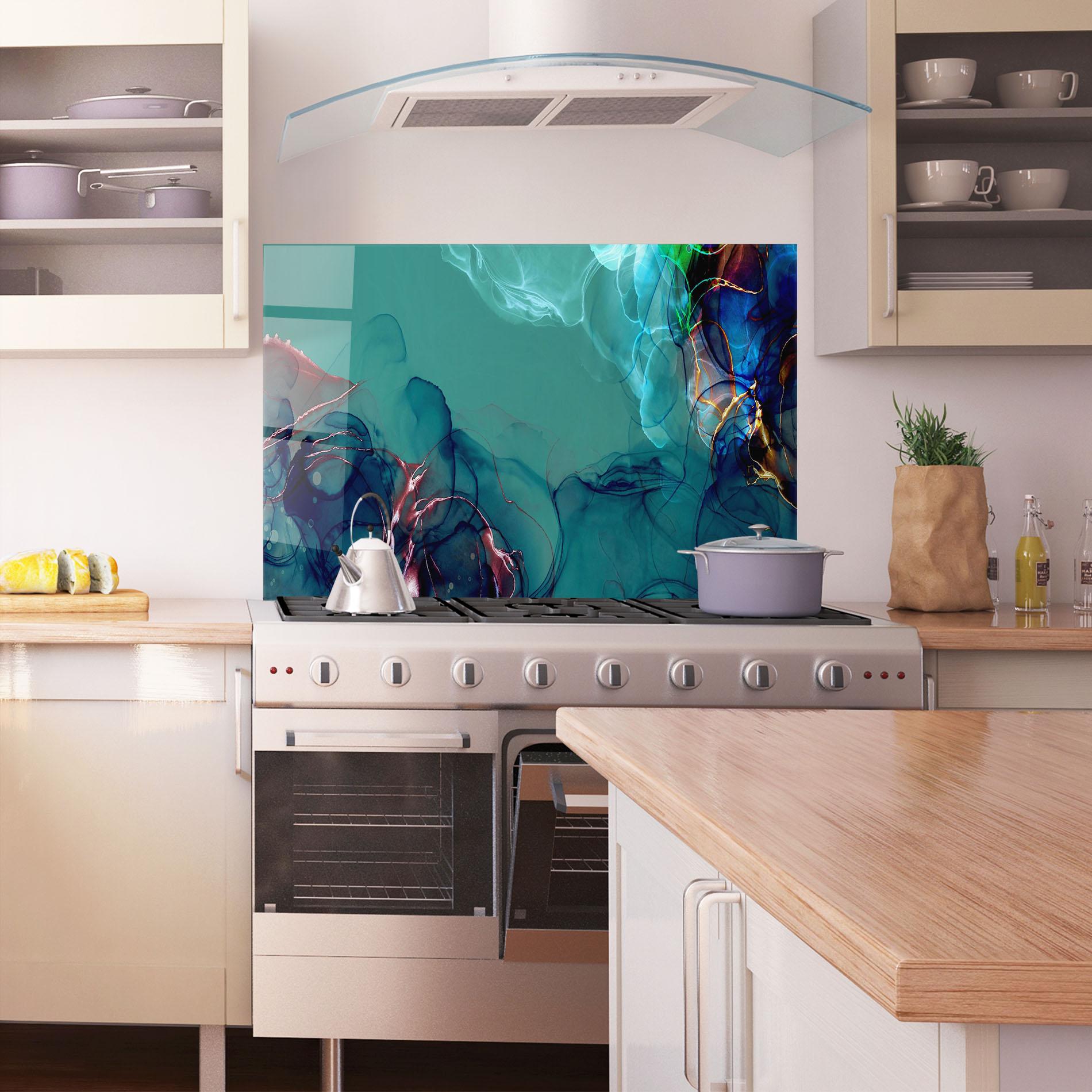 Küchenrückwand Glas Darkish Abstract mockup 1