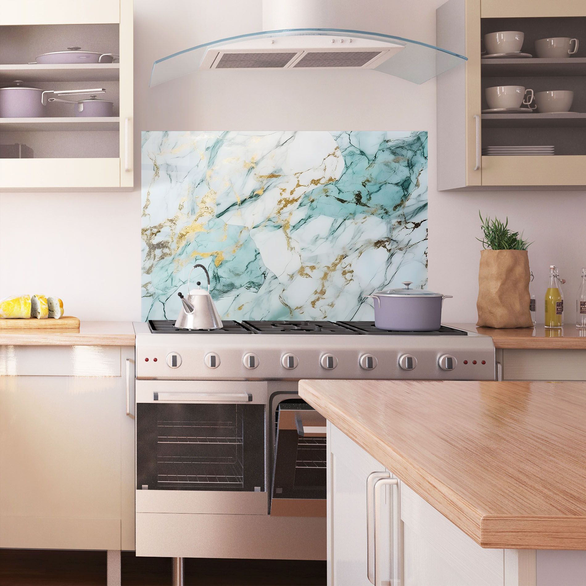 Light Green Gold Line mockup 1