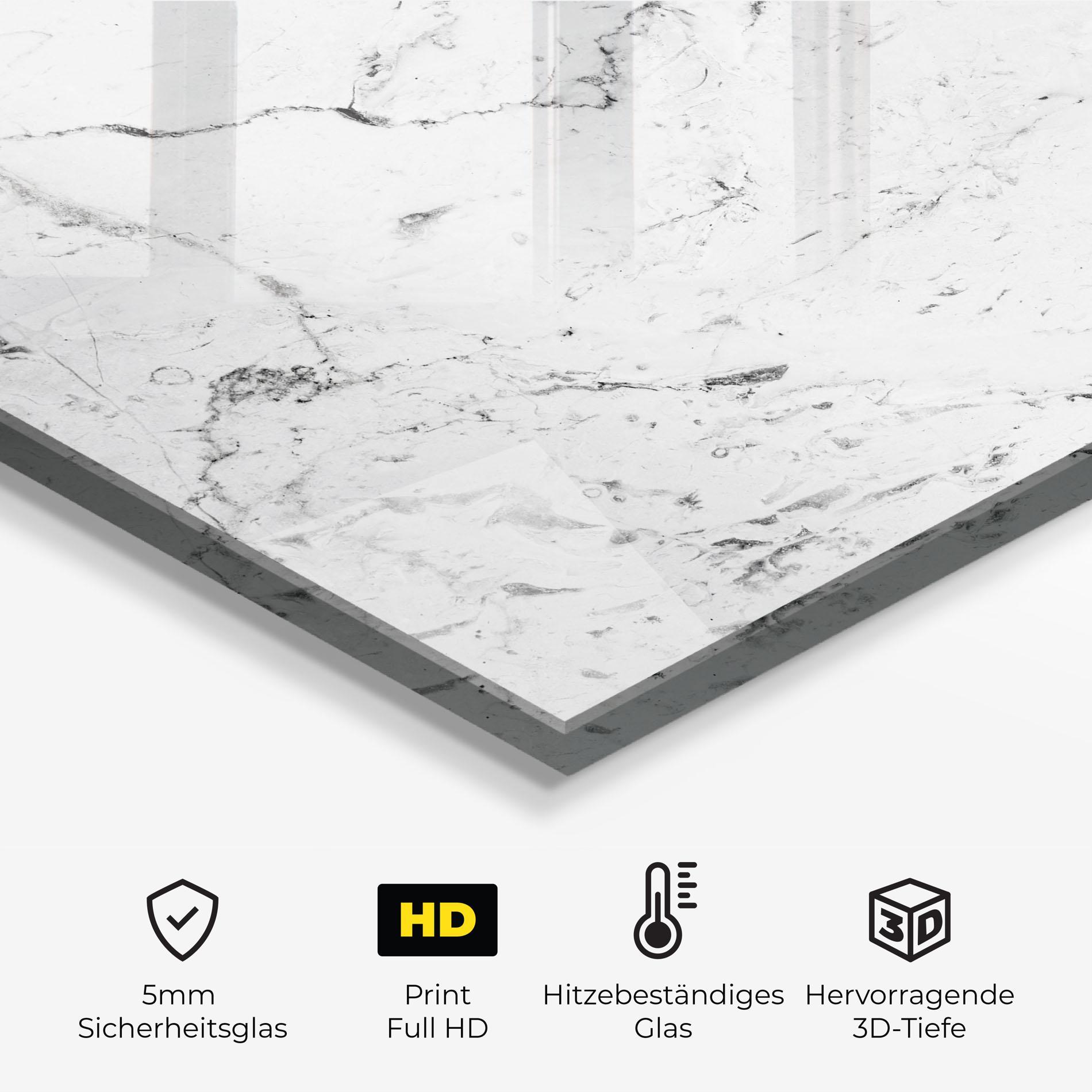 Küchenrückwand Glas Light Green Dark Lines mockup 2