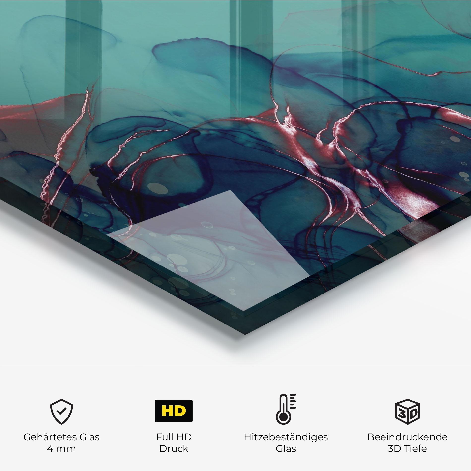 Küchenrückwand Glas Darkish Abstract mockup 2