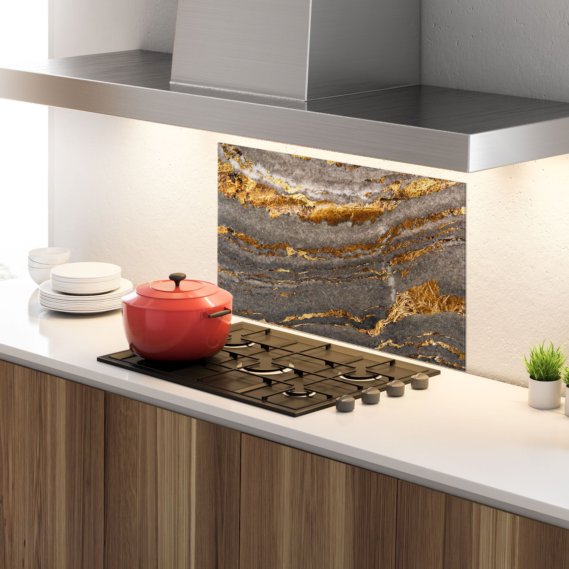 Gold Paper Marble mockup 4