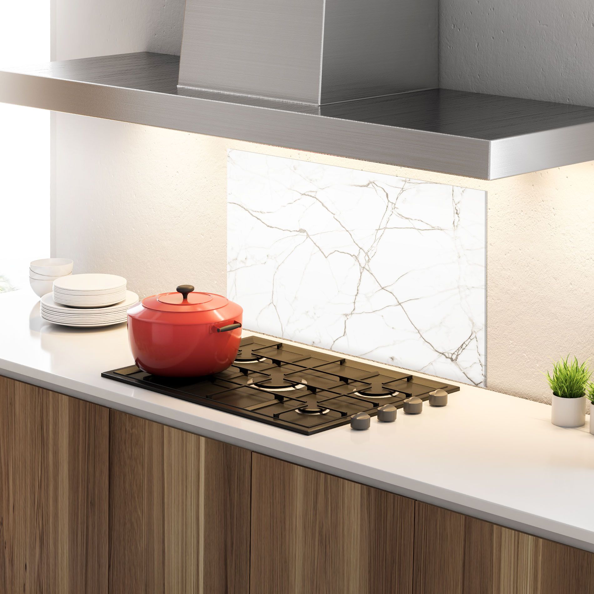 White Brown Lines Marble mockup 4