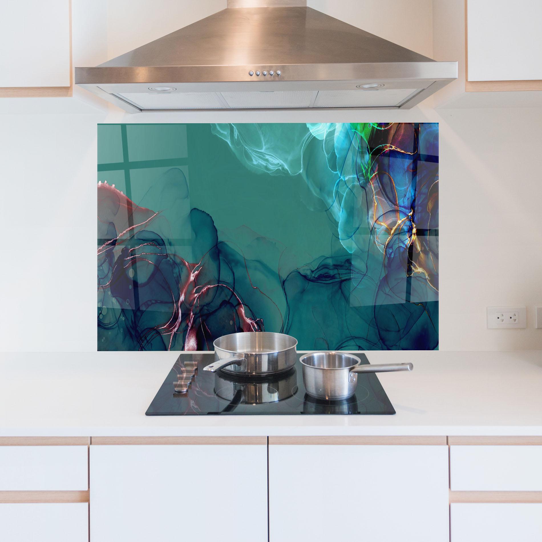 Küchenrückwand Glas Darkish Abstract mockup 5
