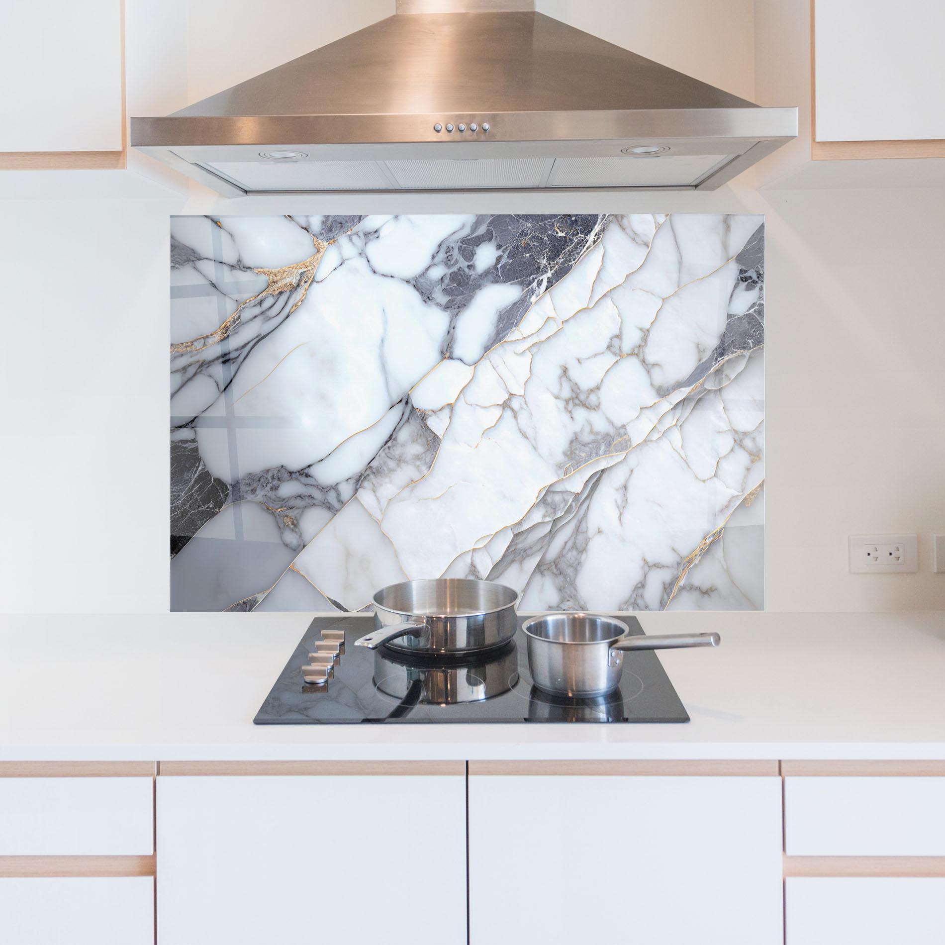 Küchenrückwand Glas Marble Glass mockup 5