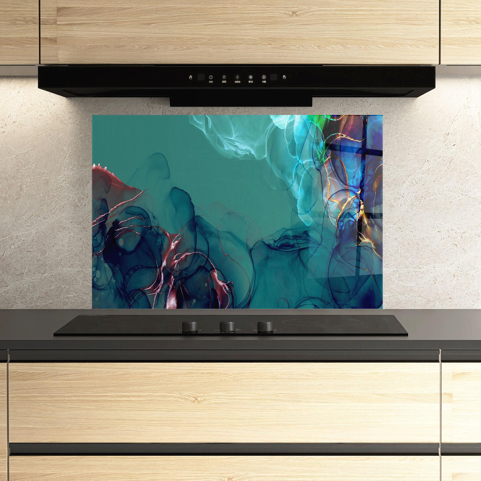 Küchenrückwand Glas Darkish Abstract mockup 3