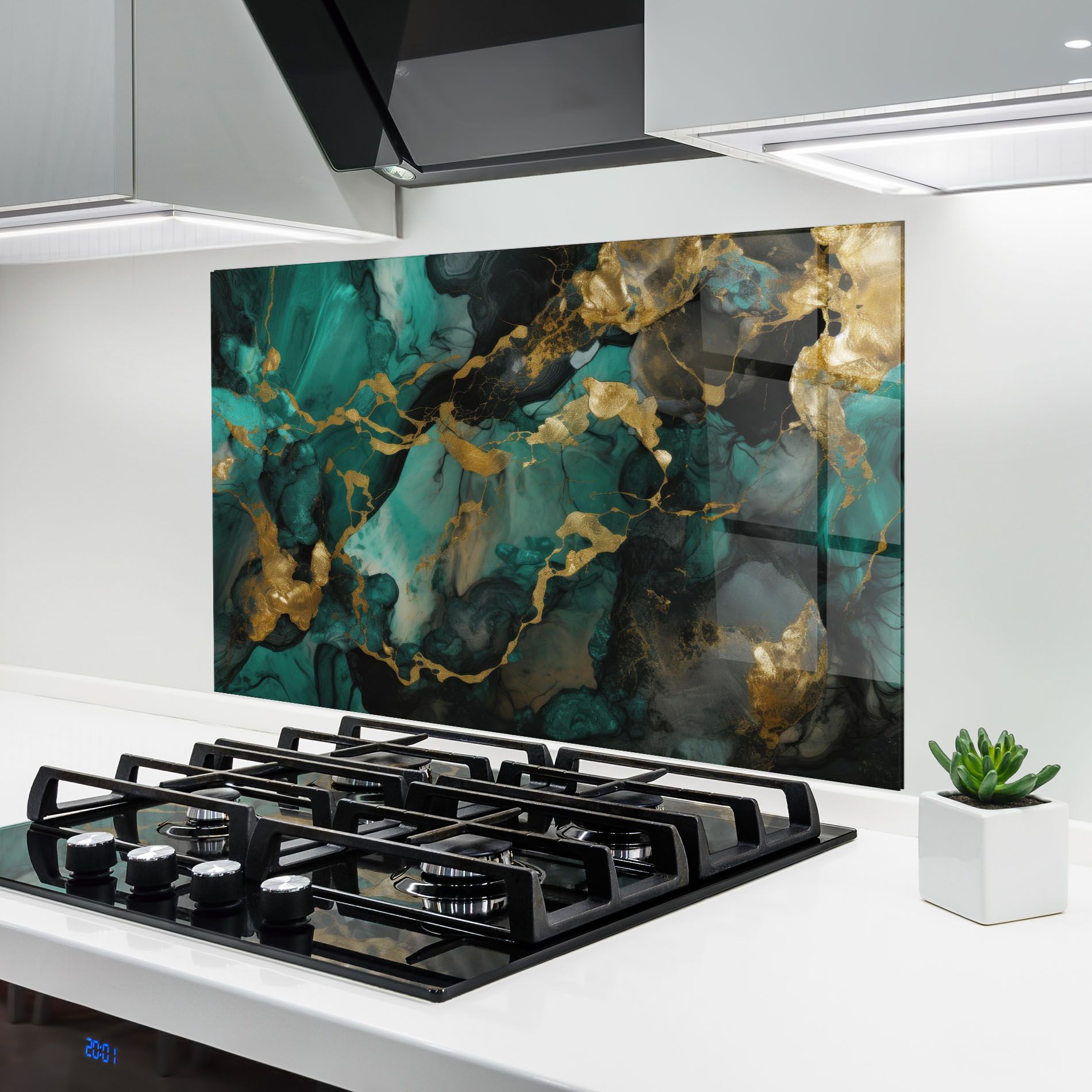 Dark Green Golden Marble mockup 6