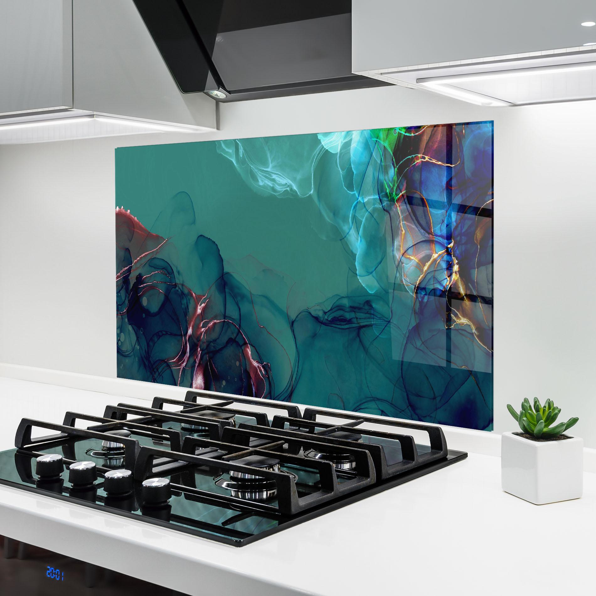 Küchenrückwand Glas Darkish Abstract mockup 6