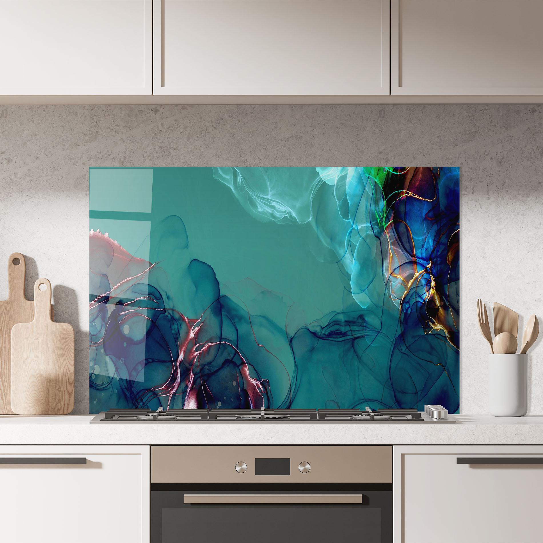 Küchenrückwand Glas Darkish Abstract mockup 7