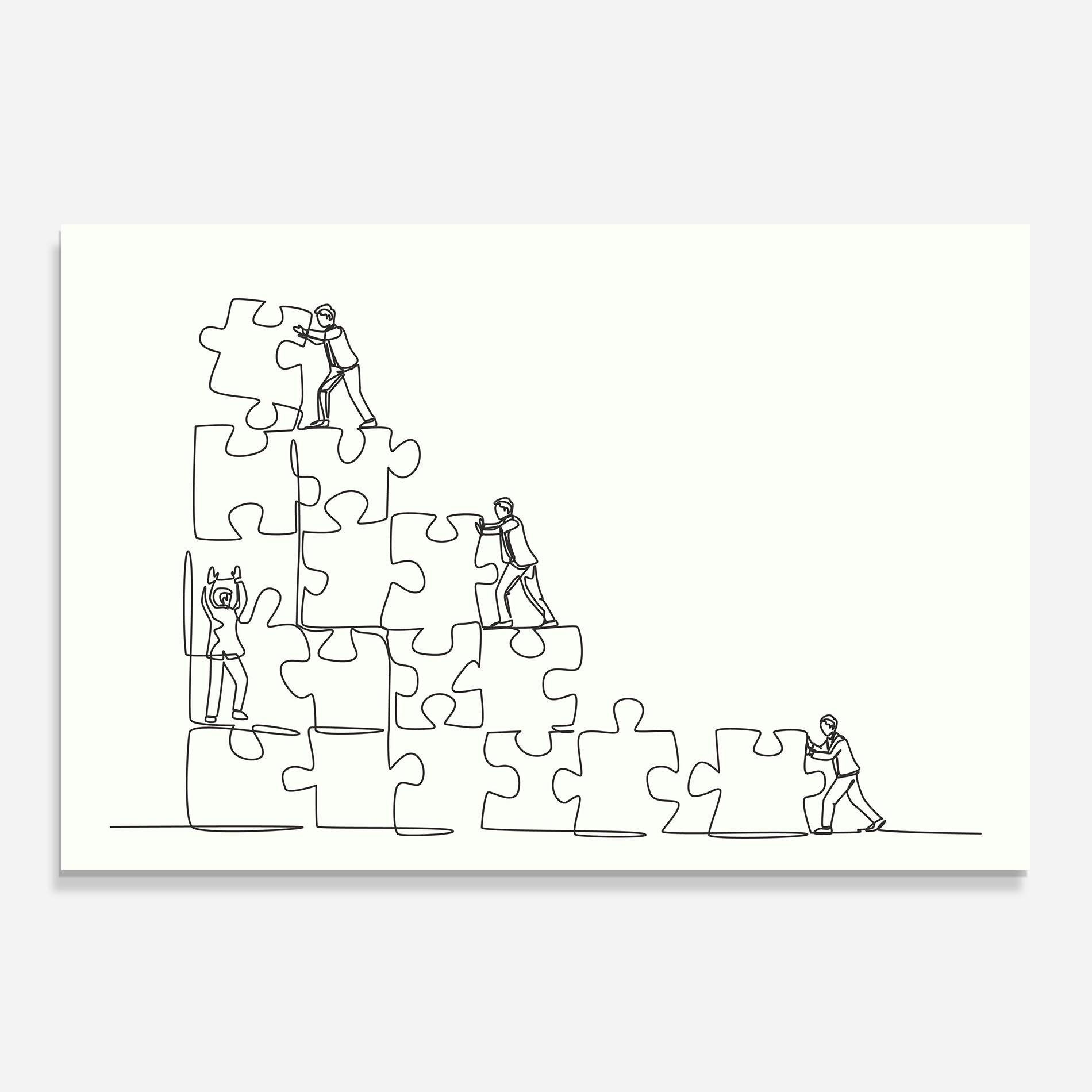 Küchenrückwand Glas Businessman Up mockup 0