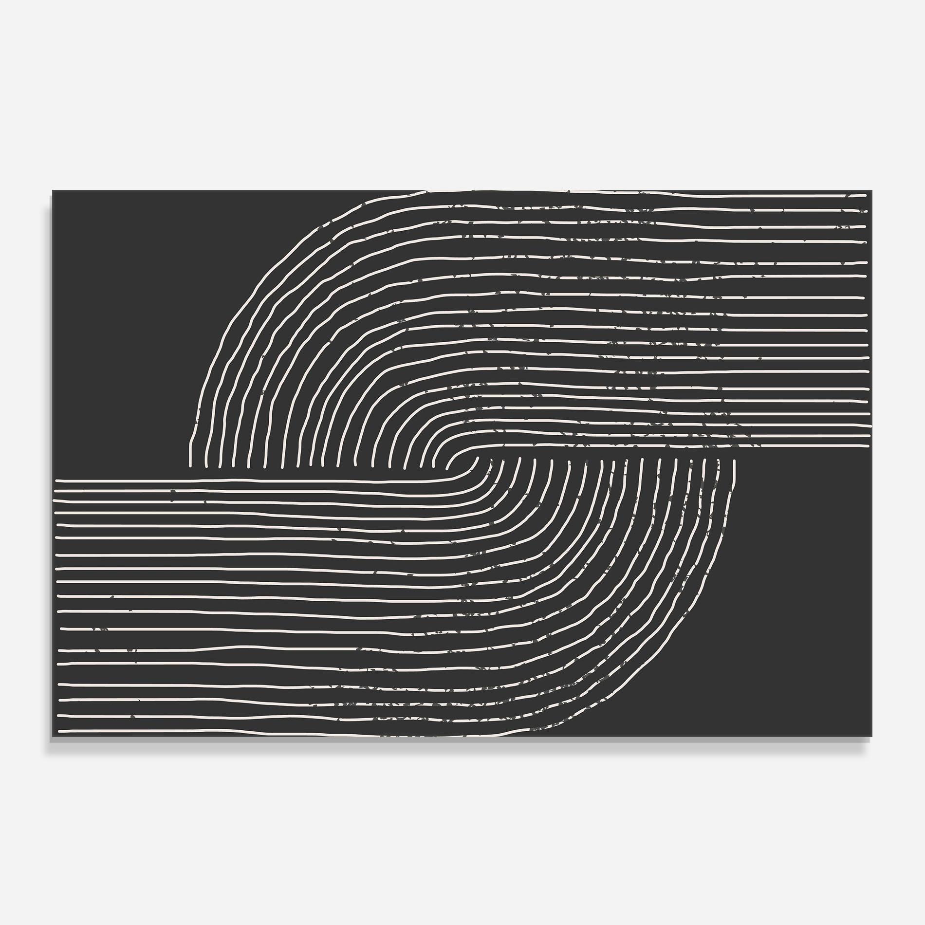 Küchenrückwand Glas Minimalist Circle mockup 0