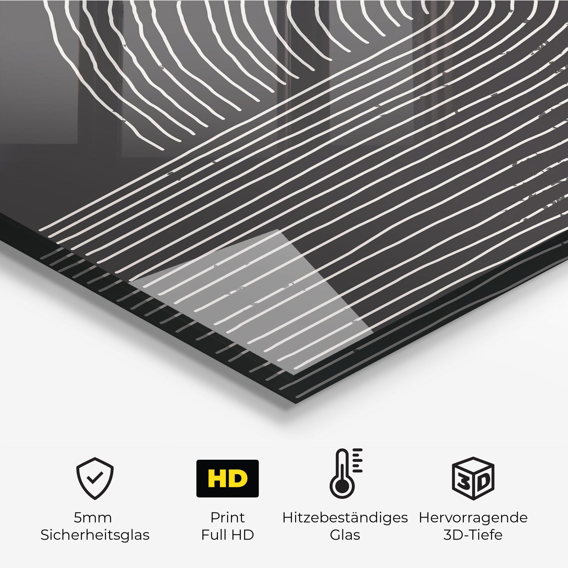 Küchenrückwand Glas Minimalist Circle mockup 2