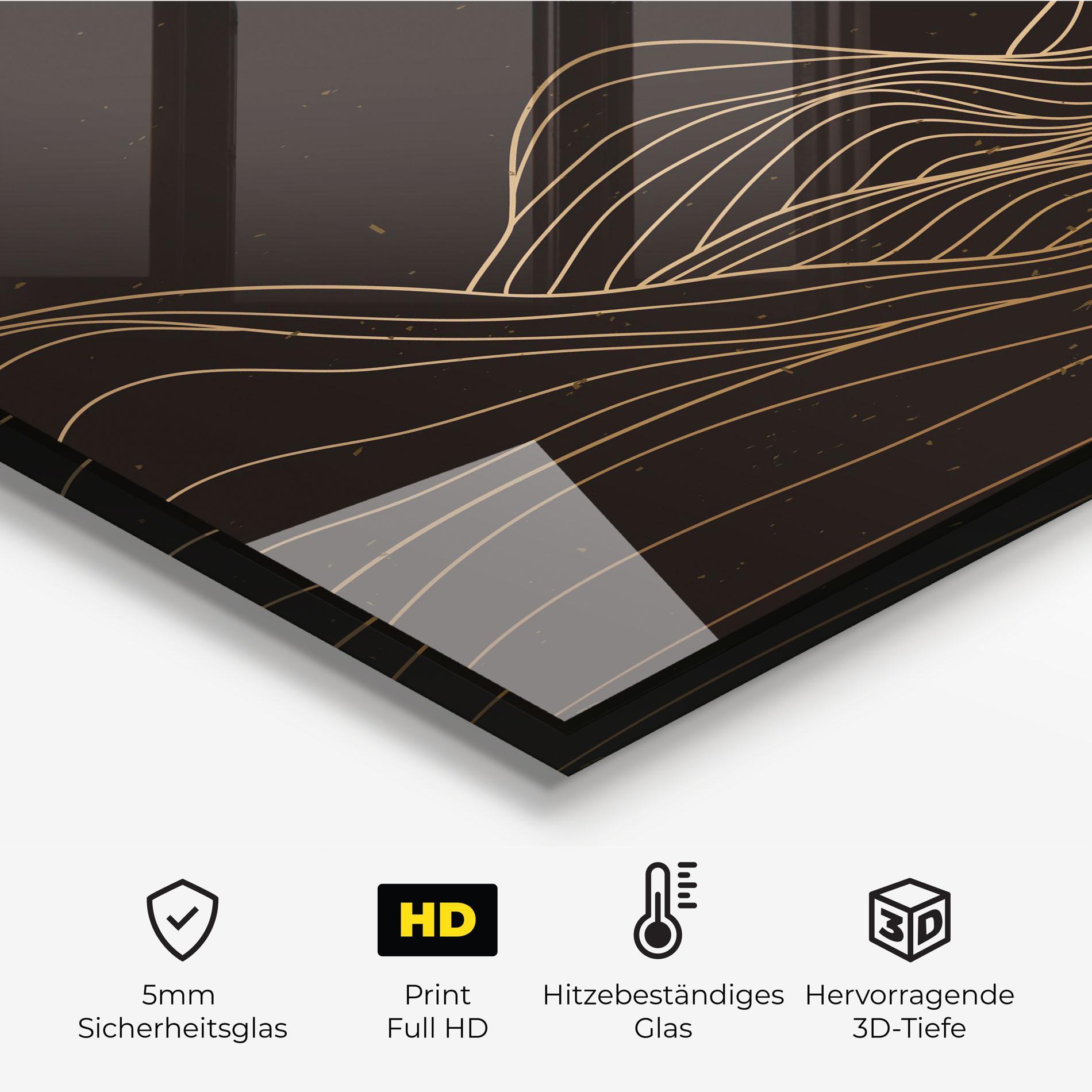 Küchenrückwand Glas Pretty Moon mockup 2