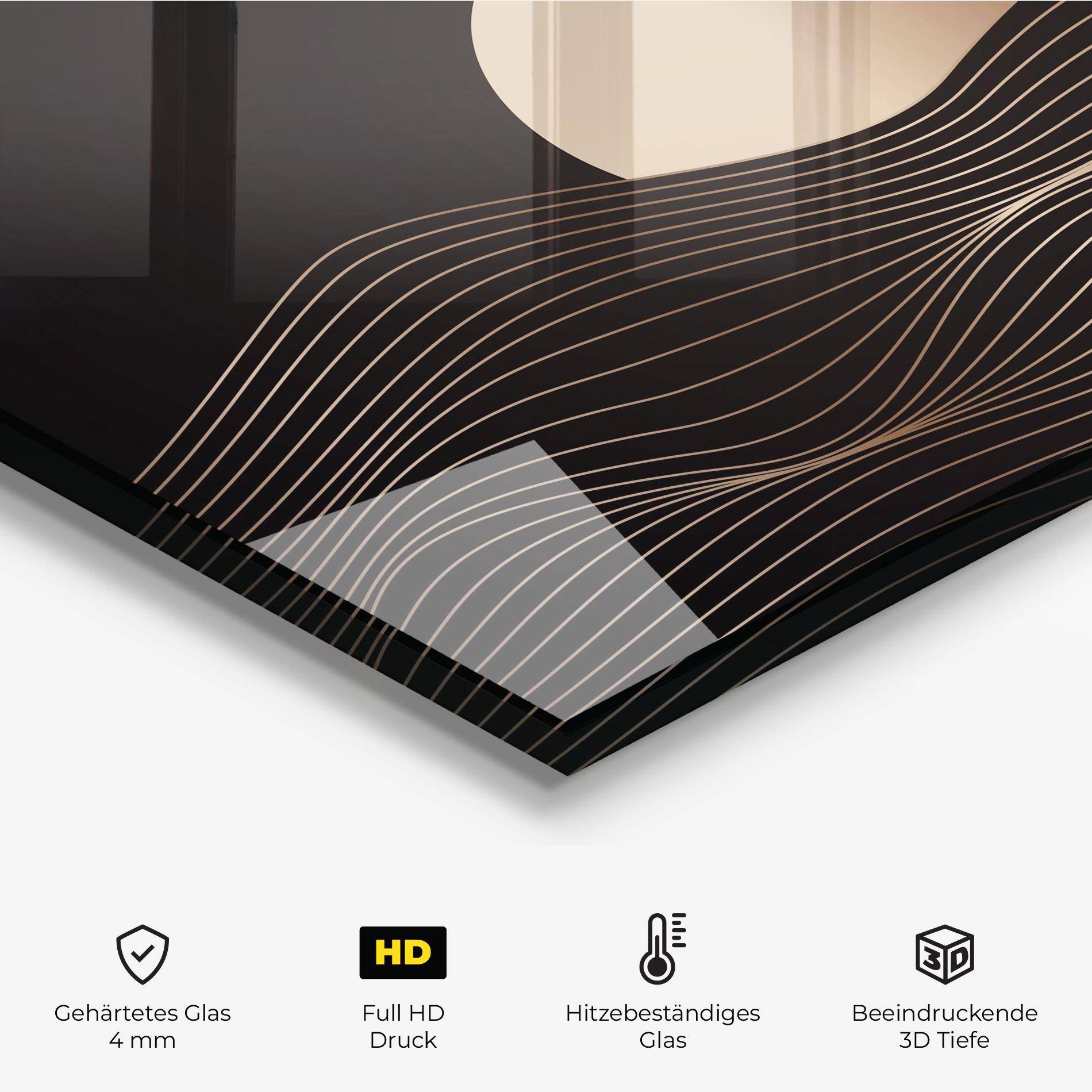 Küchenrückwand Glas Cream Moon mockup 2