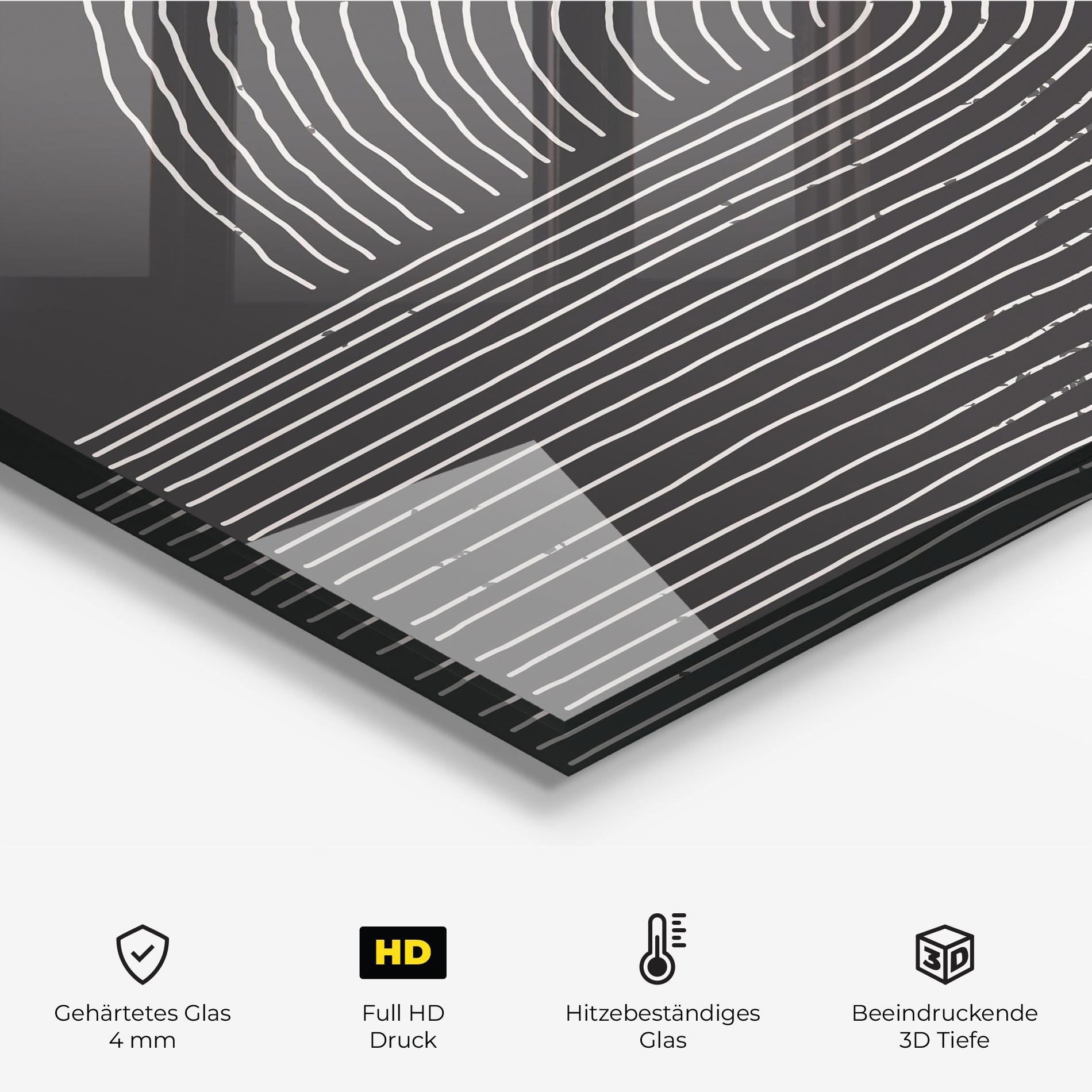 Küchenrückwand Glas Minimalist Circle mockup 2