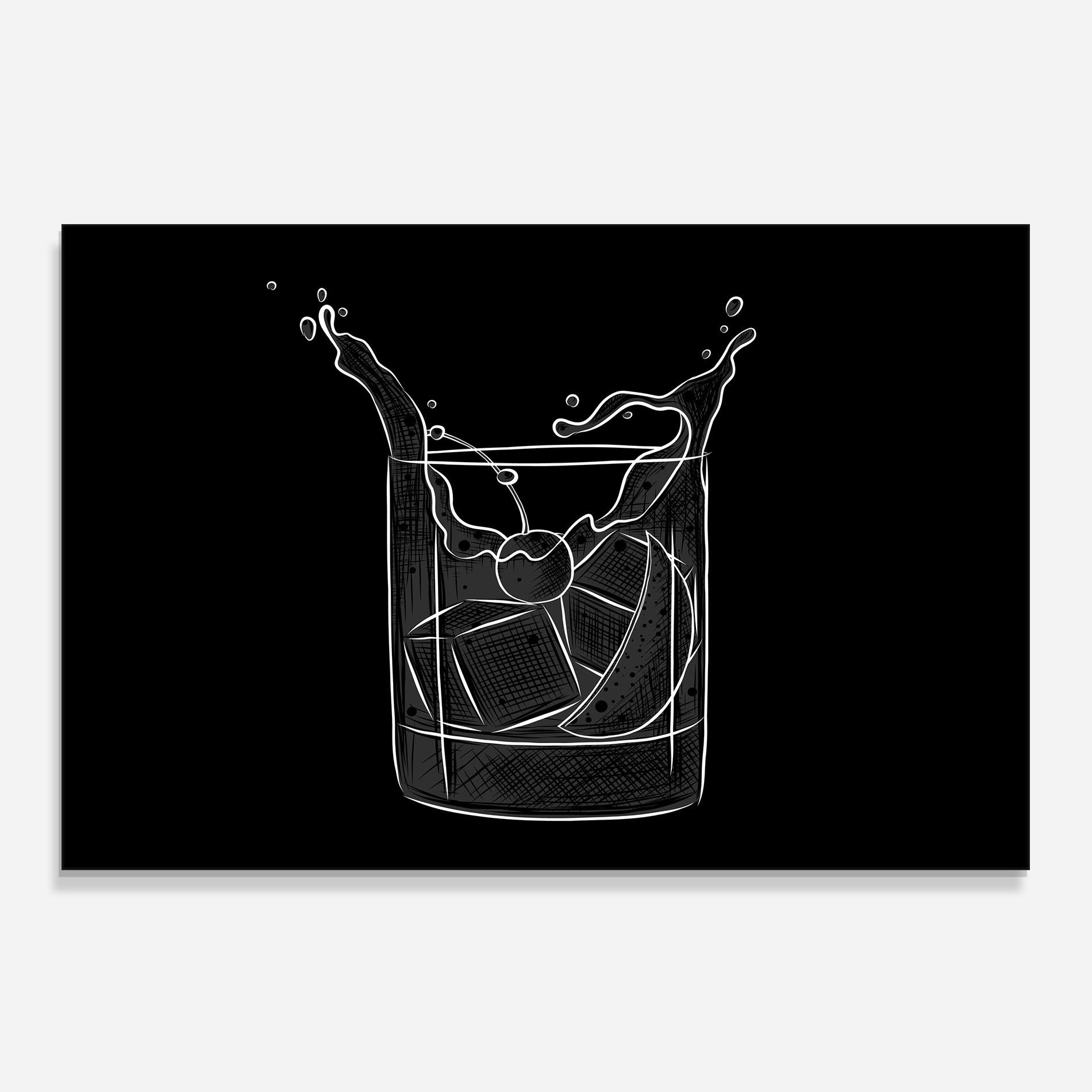 Küchenrückwand Glas Lime Drink mockup 0