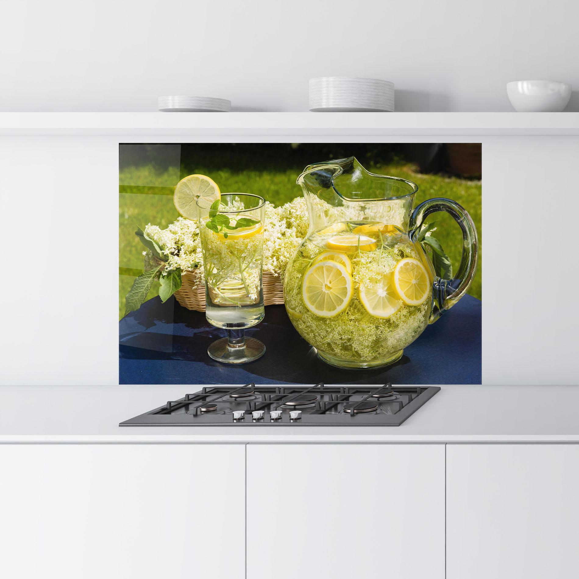 Küchenrückwand Glas Lemonade Outside mockup 9