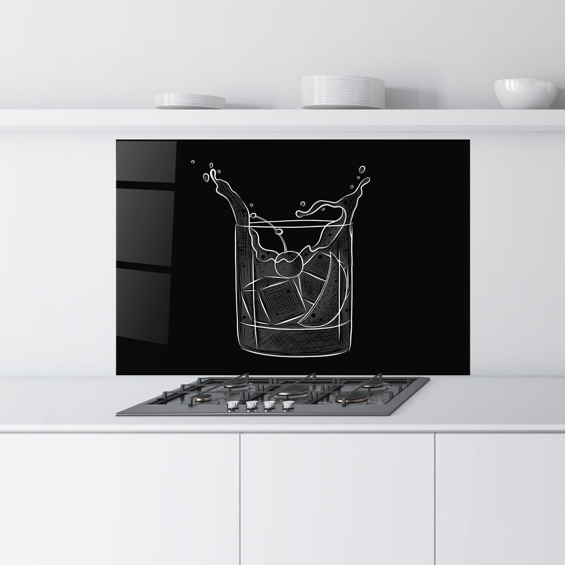 Küchenrückwand Glas Lime Drink mockup 9