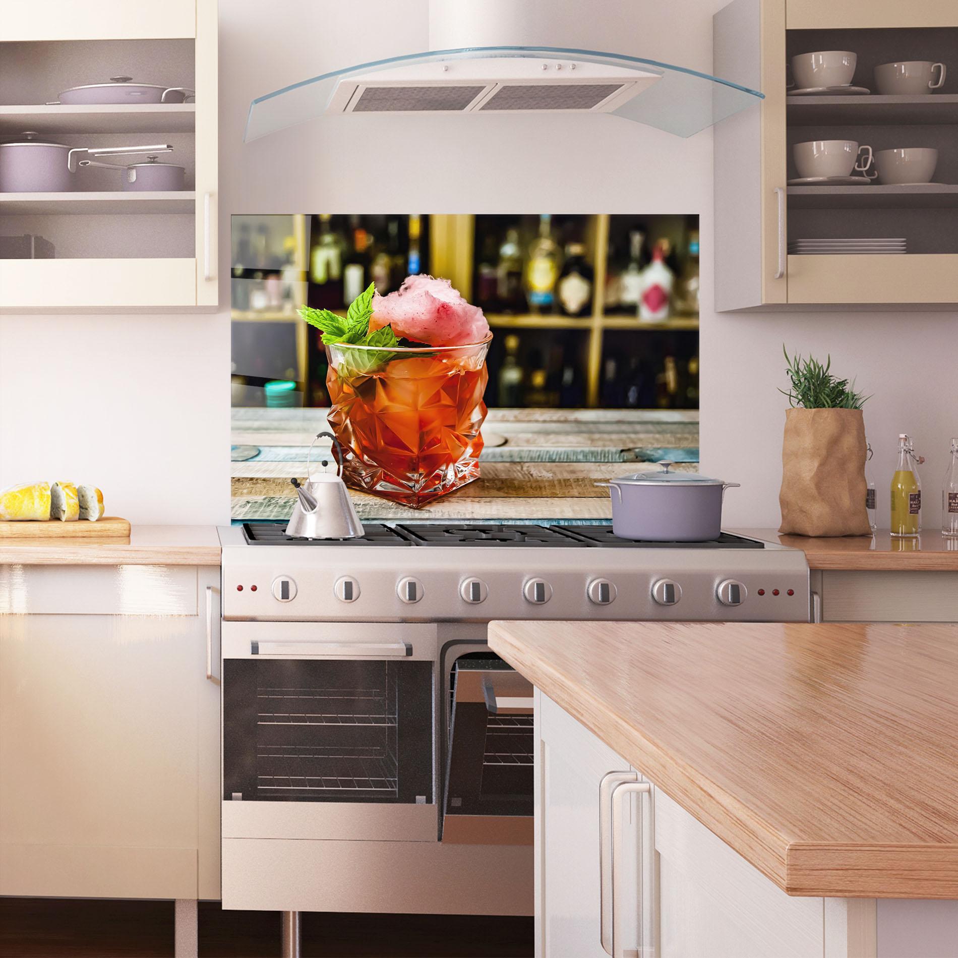 Küchenrückwand Glas Cola Drink mockup 1