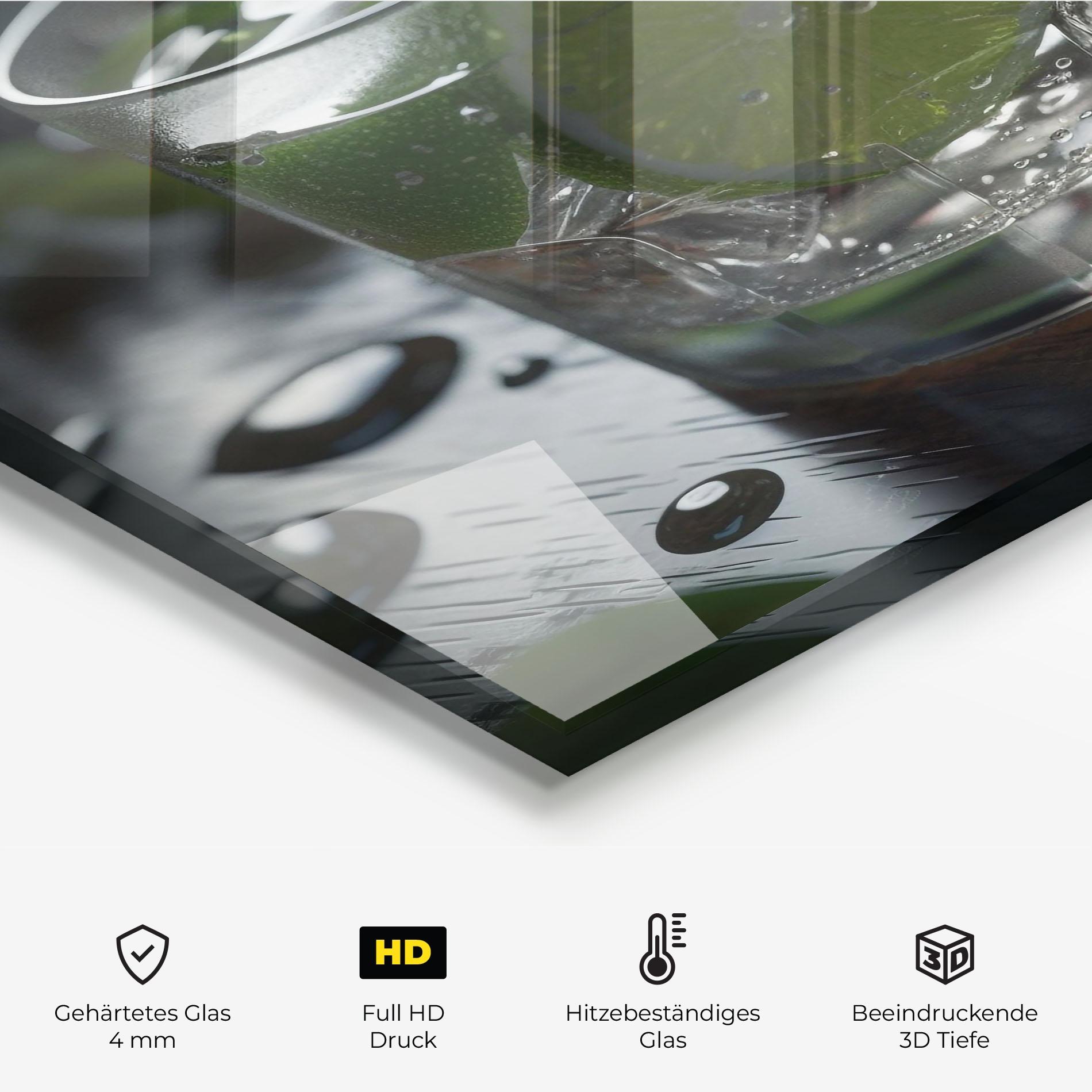 Küchenrückwand Glas Mojito Cocktail mockup 2
