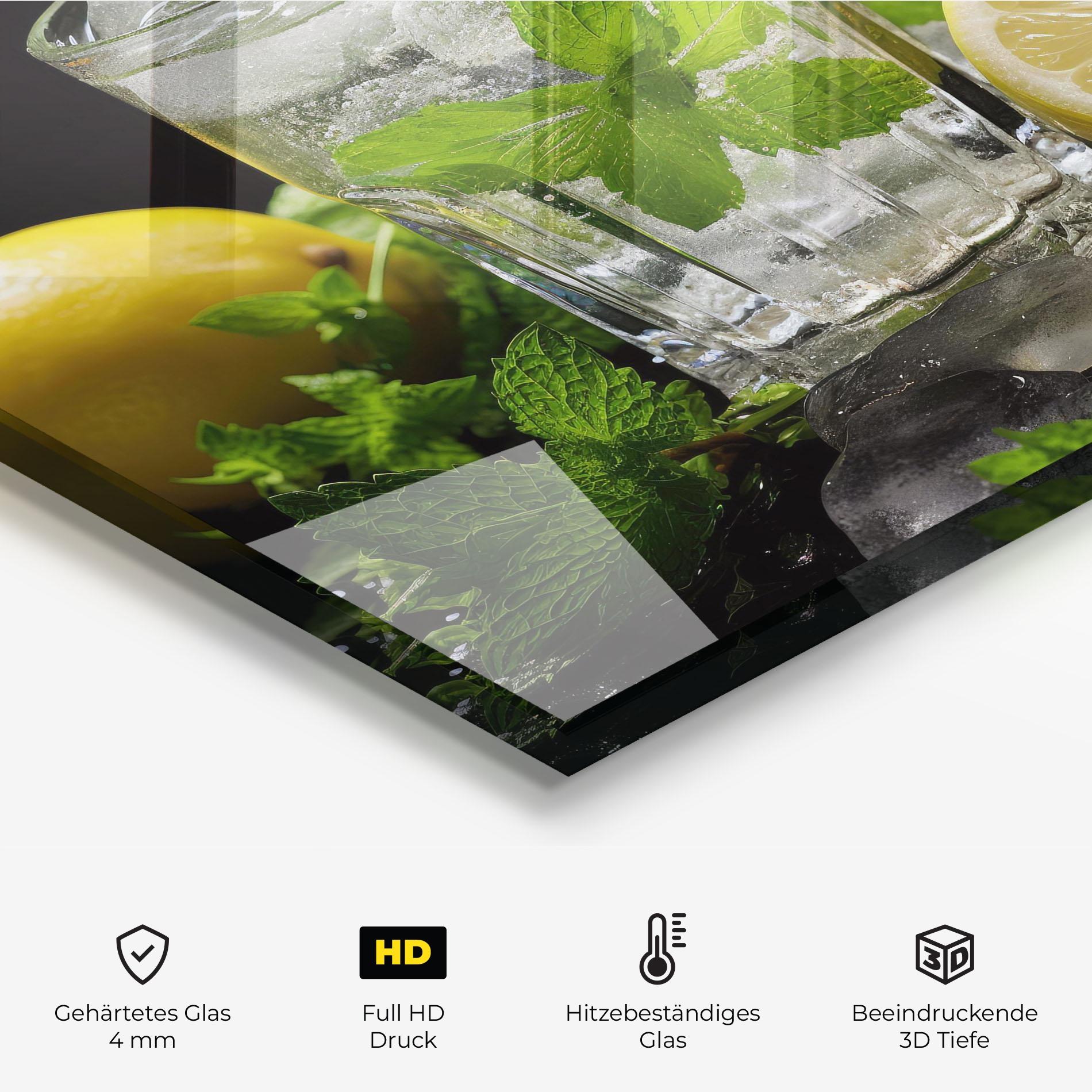 Küchenrückwand Glas Refreshing Lemonade mockup 2