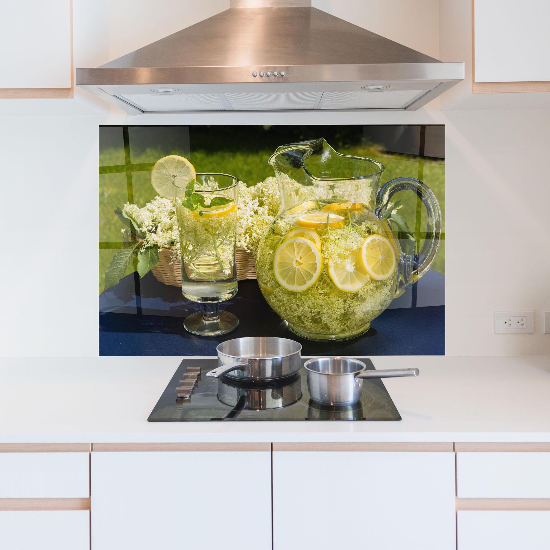 Küchenrückwand Glas Lemonade Outside mockup 5