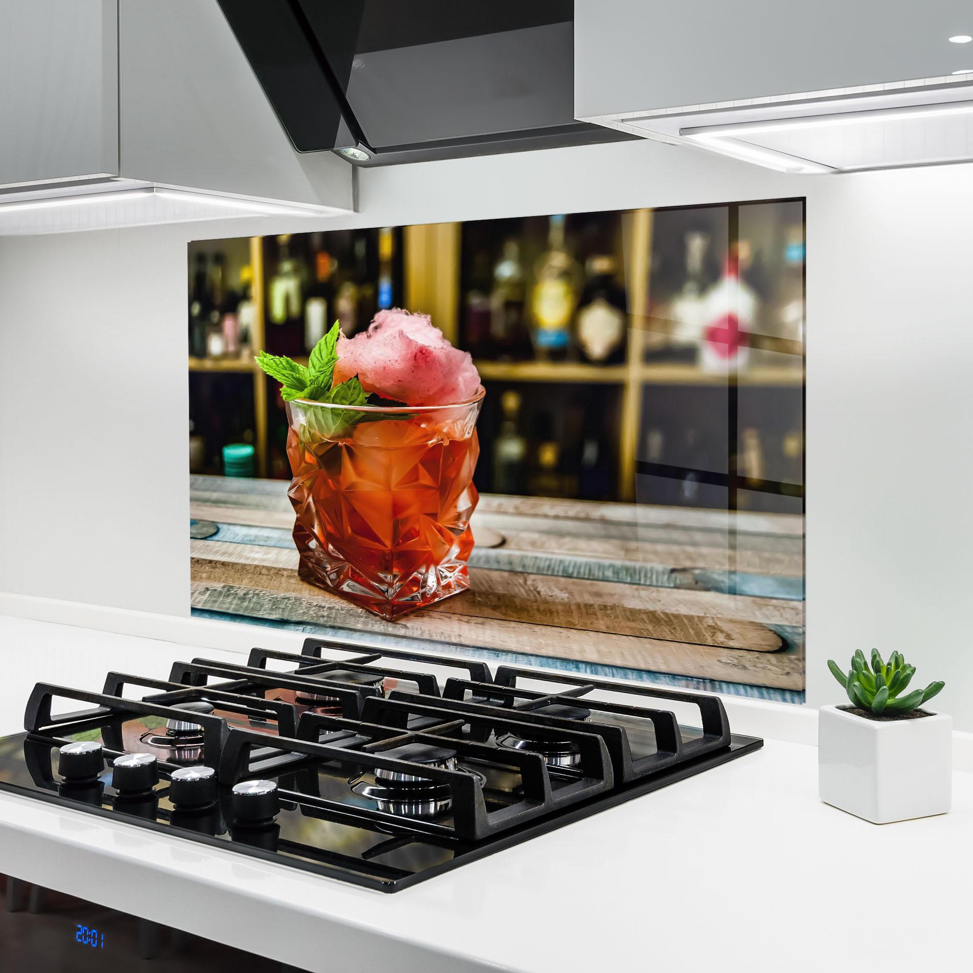 Küchenrückwand Glas Cola Drink mockup 6