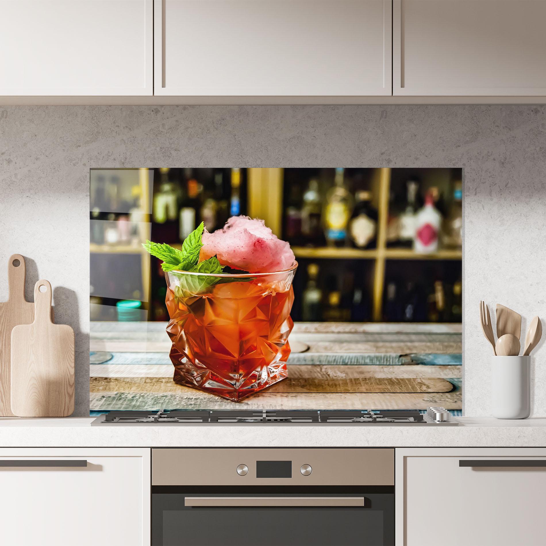 Küchenrückwand Glas Cola Drink mockup 7