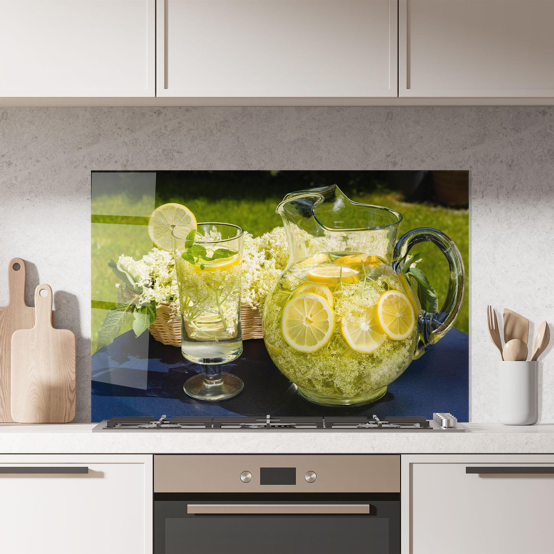 Küchenrückwand Glas Lemonade Outside mockup 7