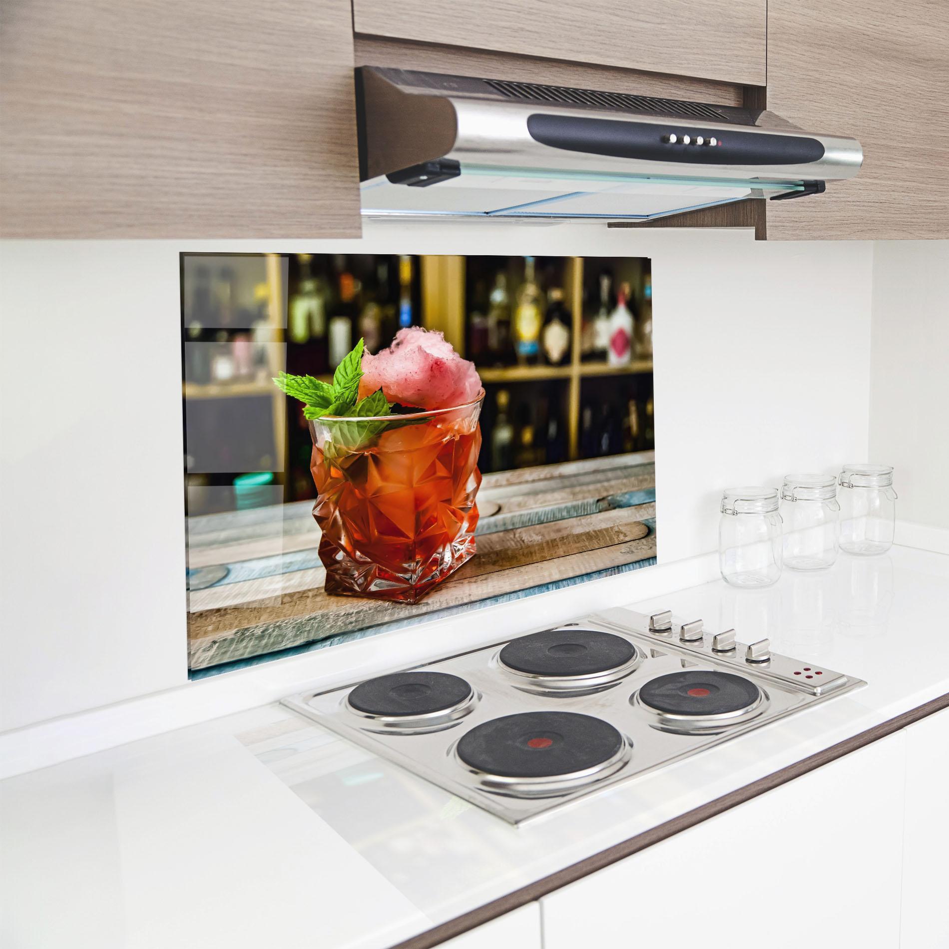 Küchenrückwand Glas Cola Drink mockup 8