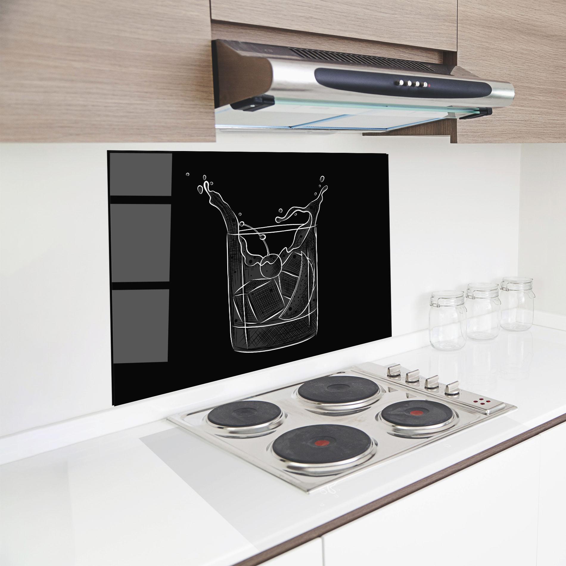 Küchenrückwand Glas Lime Drink mockup 8