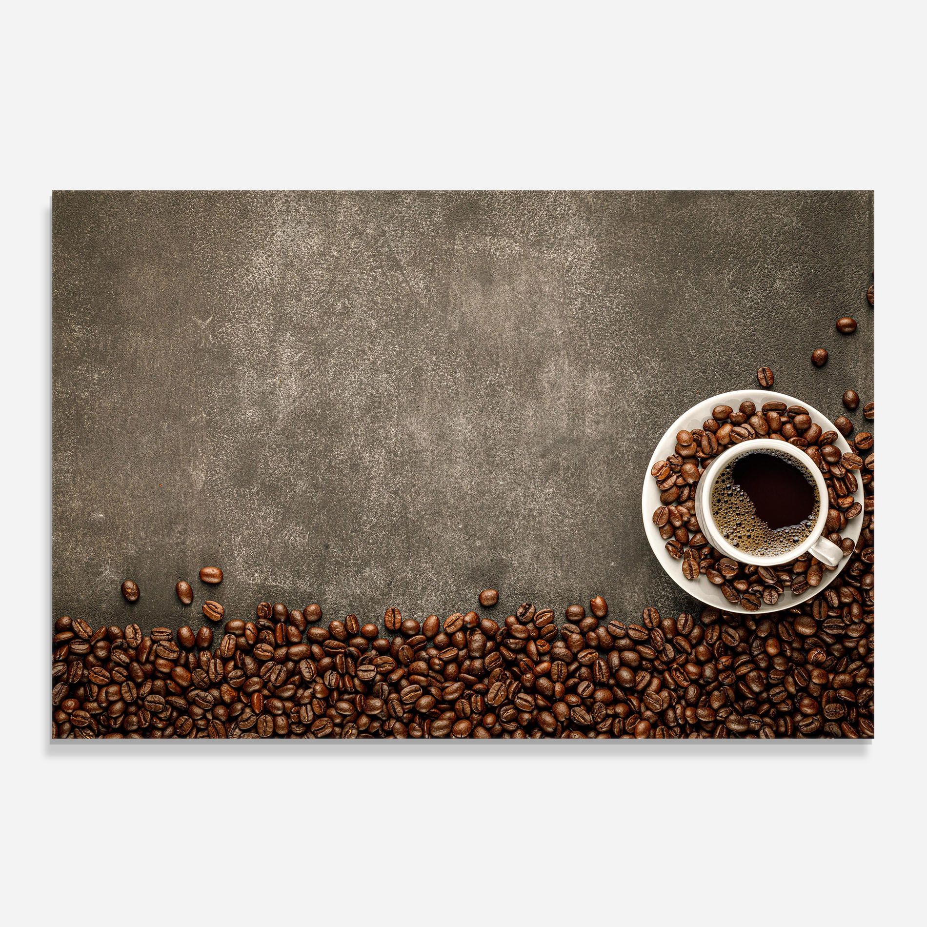 Coffee On Grey Table mockup 0
