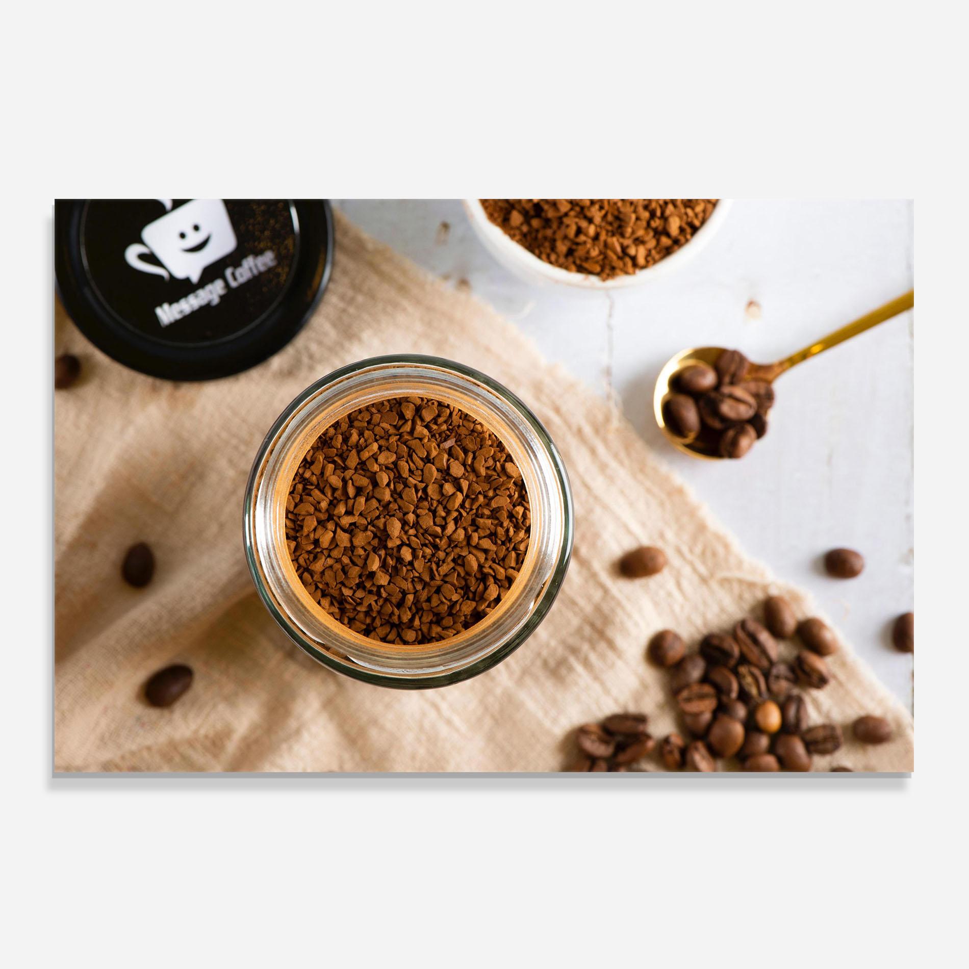 Küchenrückwand Glas Ground Coffee mockup 0