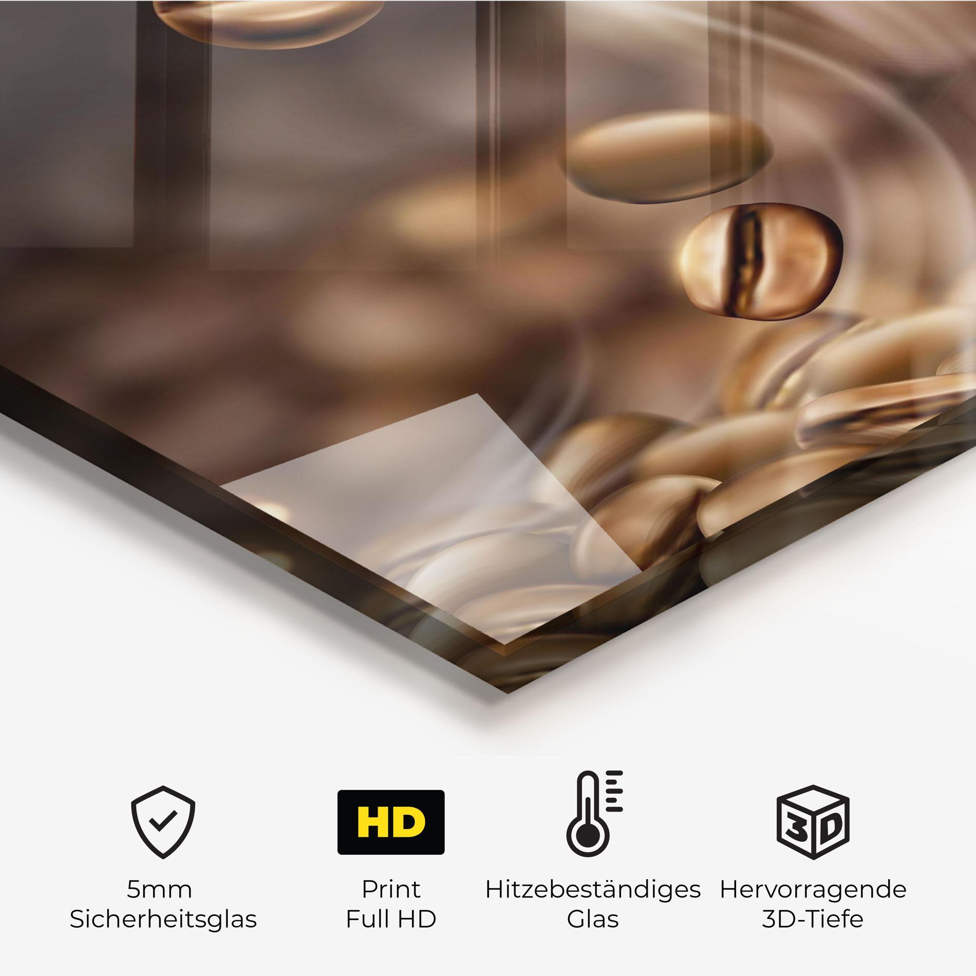 Küchenrückwand Glas Coffee Smoke mockup 2