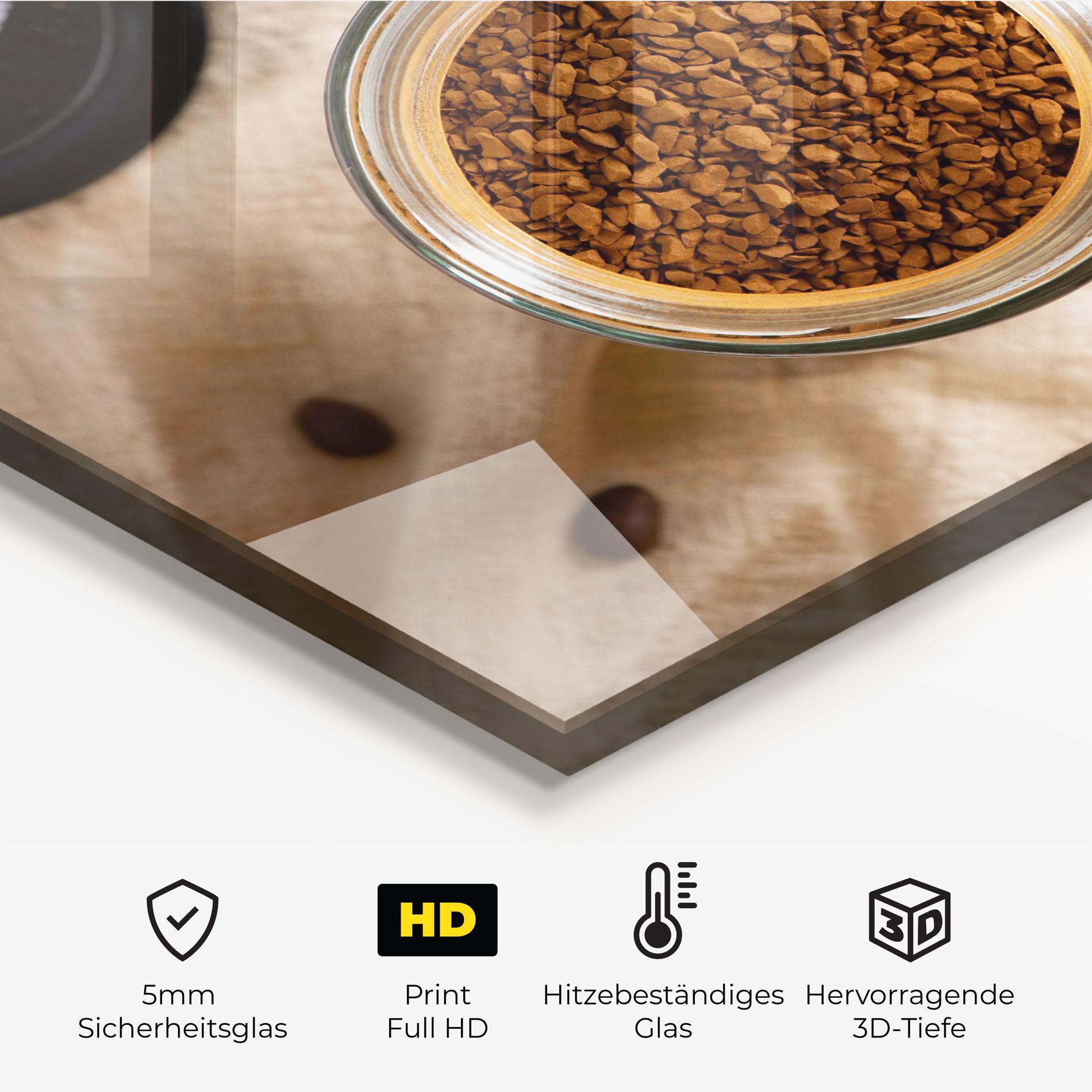 Küchenrückwand Glas Ground Coffee mockup 2