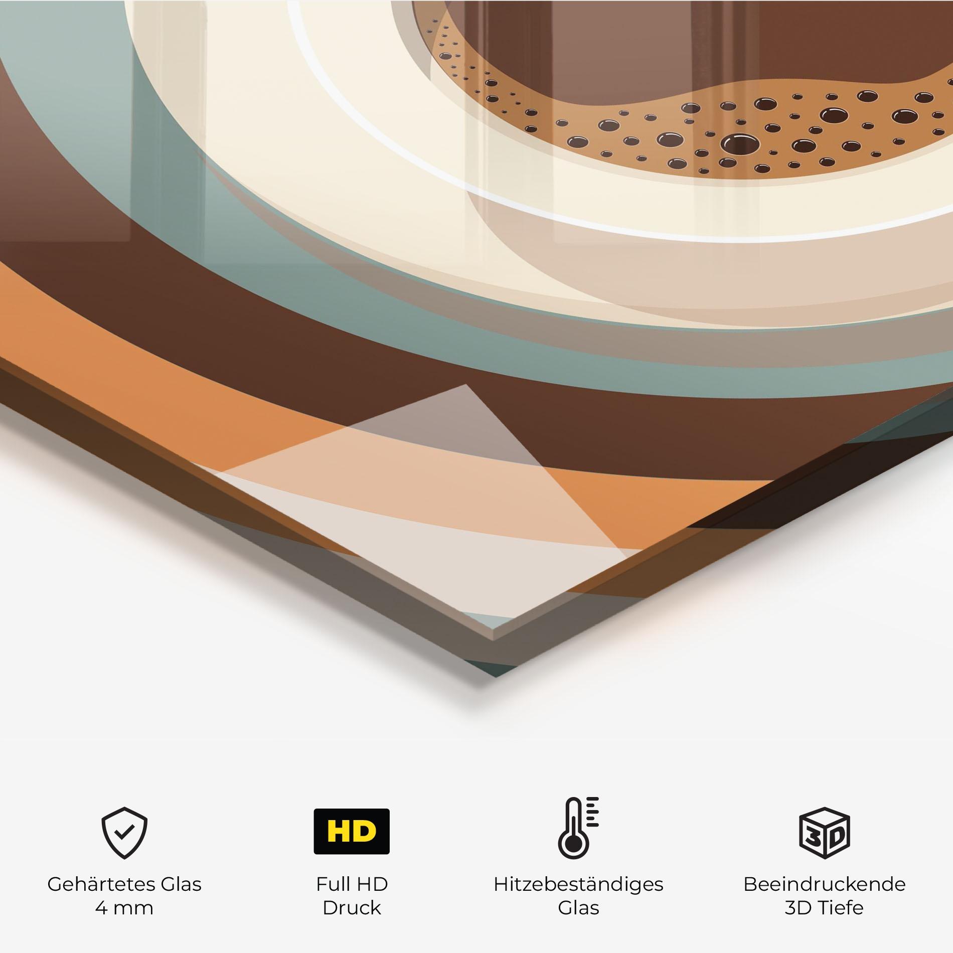 Küchenrückwand Glas Coffee Cup mockup 2