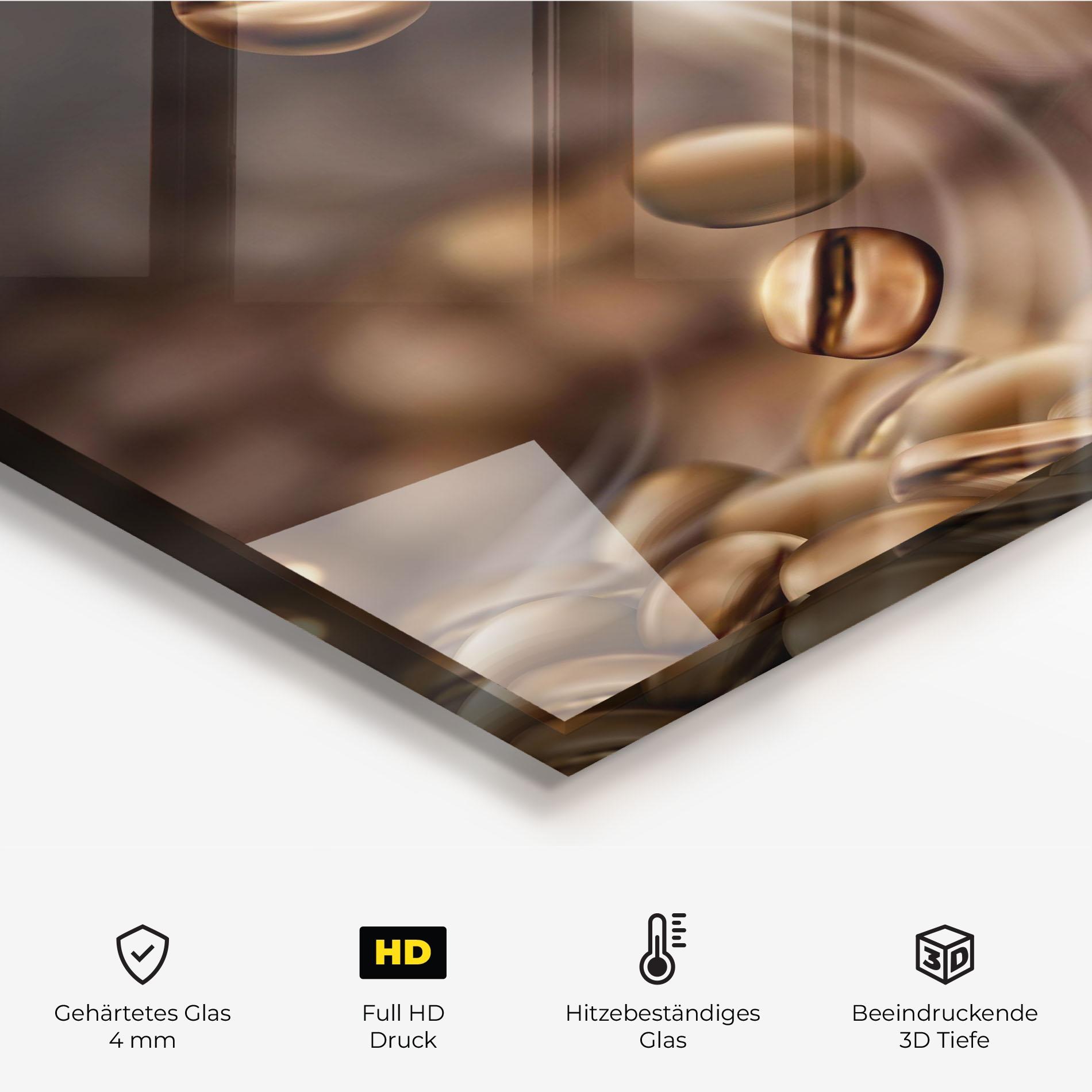 Küchenrückwand Glas Coffee Smoke mockup 2