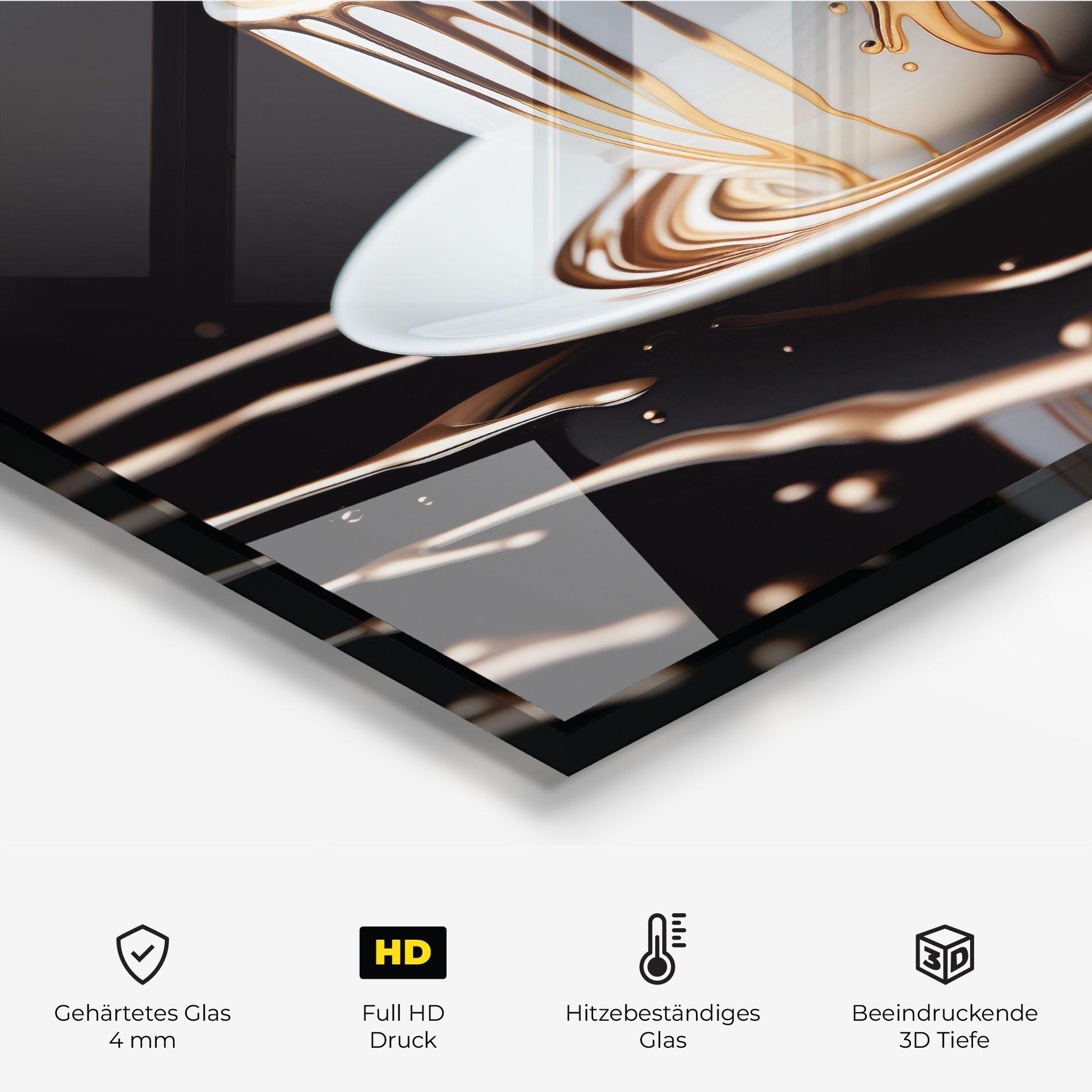 Küchenrückwand Glas Cold Coffee Drink mockup 2