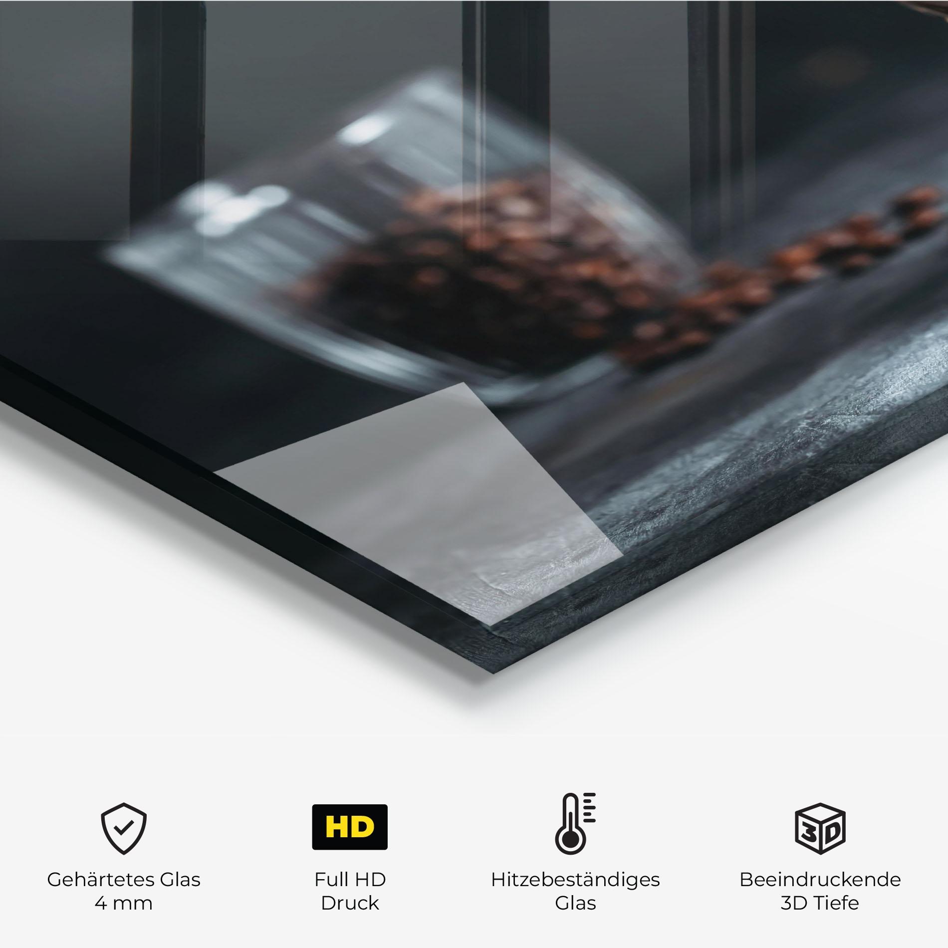 Küchenrückwand Glas Iced Coffee mockup 2