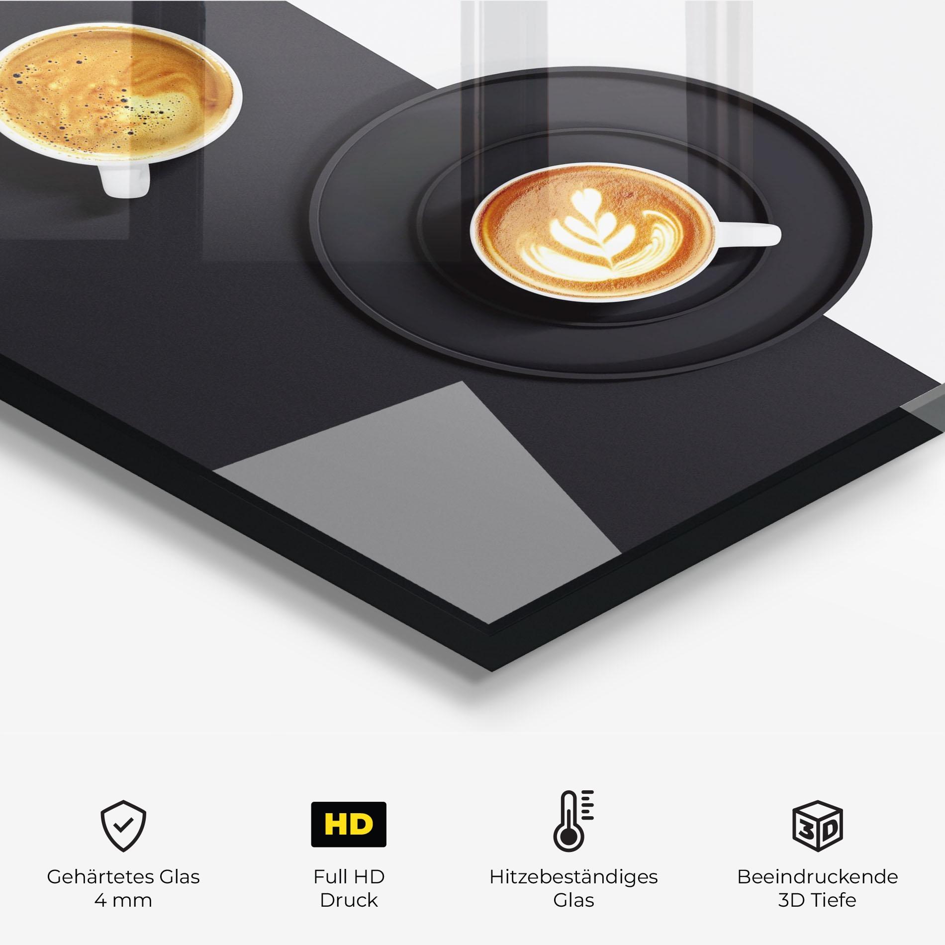 Küchenrückwand Glas White Coffee Cup mockup 2