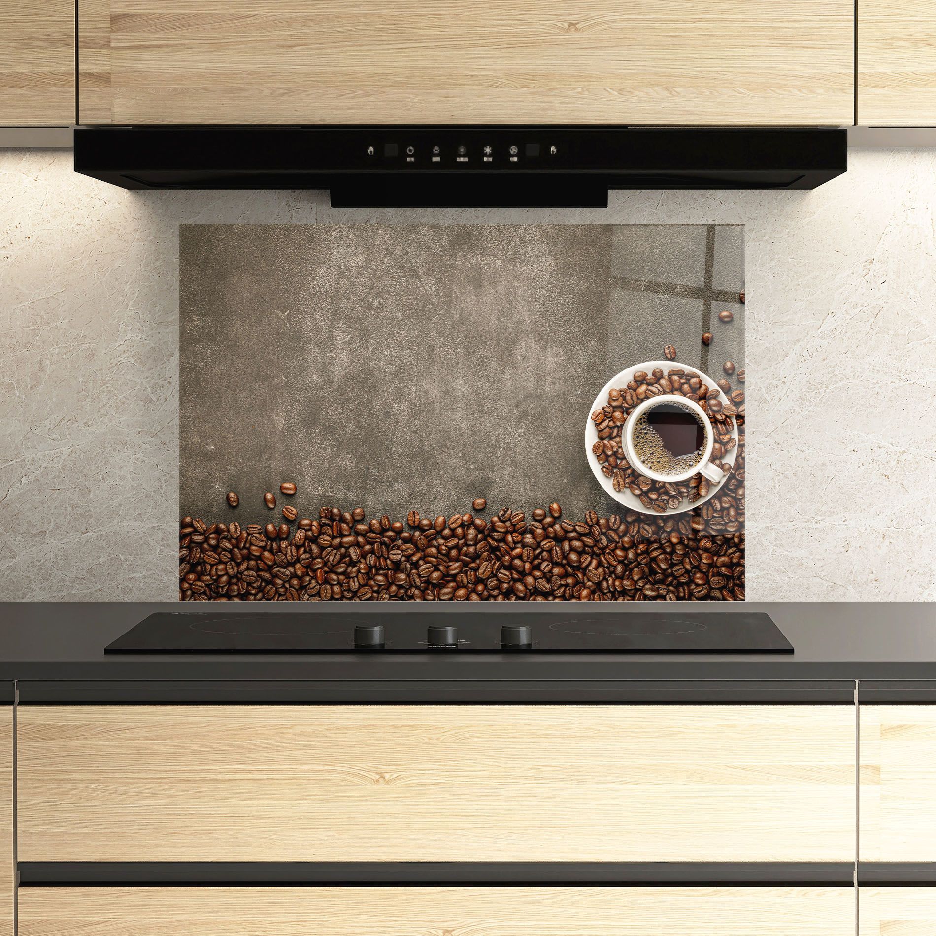 Coffee On Grey Table mockup 3