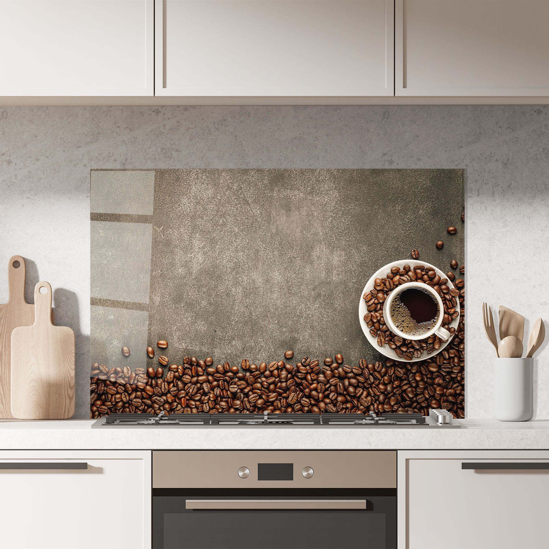 Coffee On Grey Table mockup 7