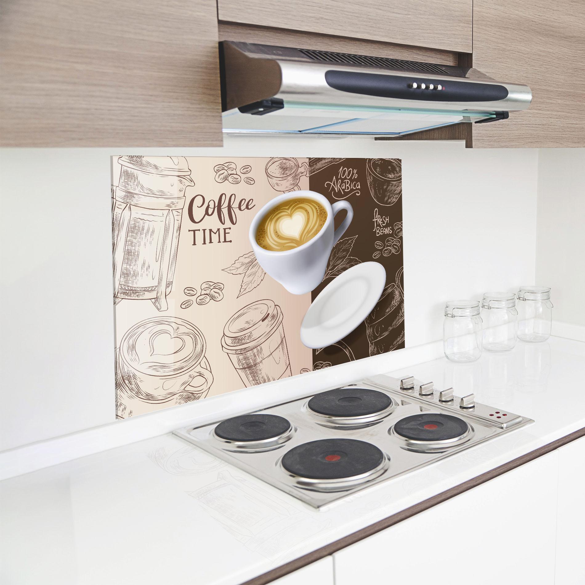 Küchenrückwand Glas Fresh Beans mockup 8