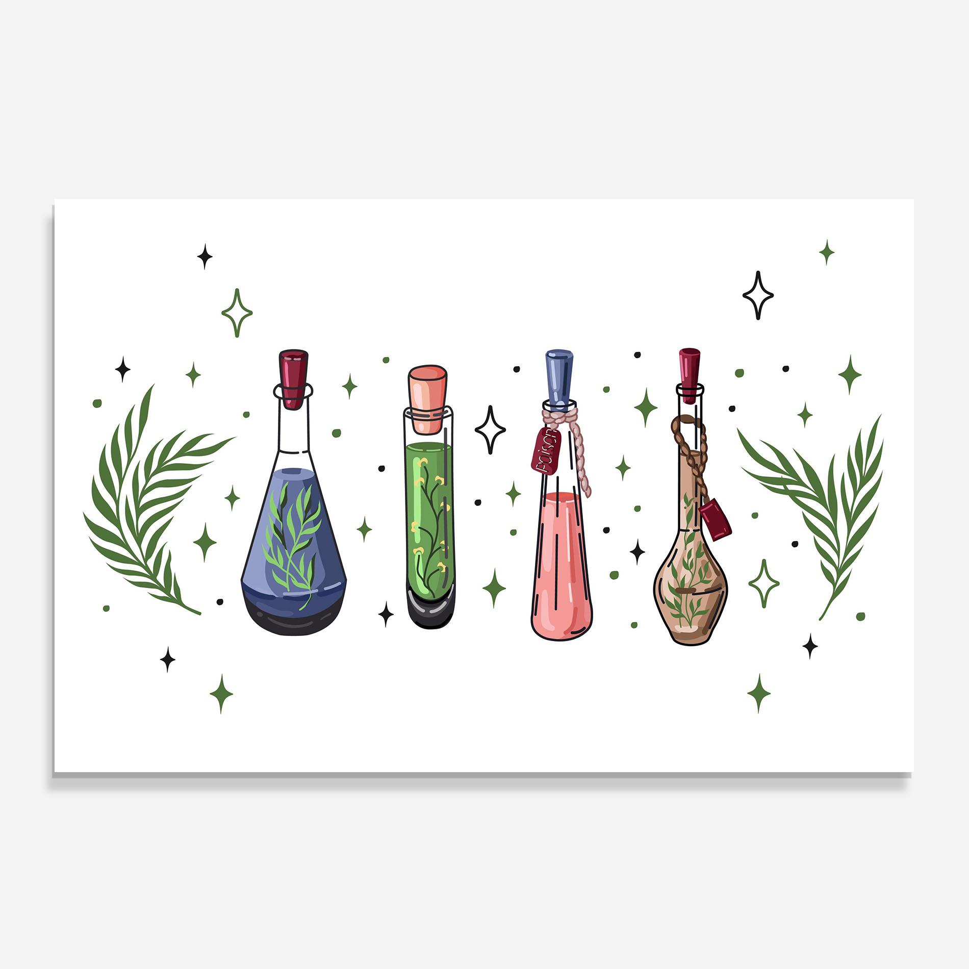 Küchenrückwand Glas Herbs Liquid mockup 0