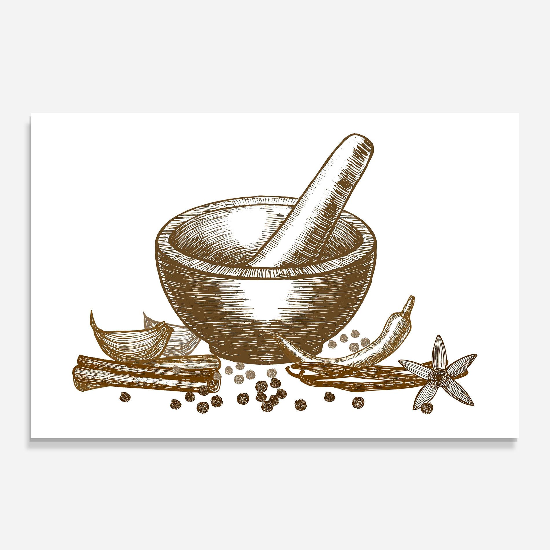 Küchenrückwand Glas Spicies mockup 0