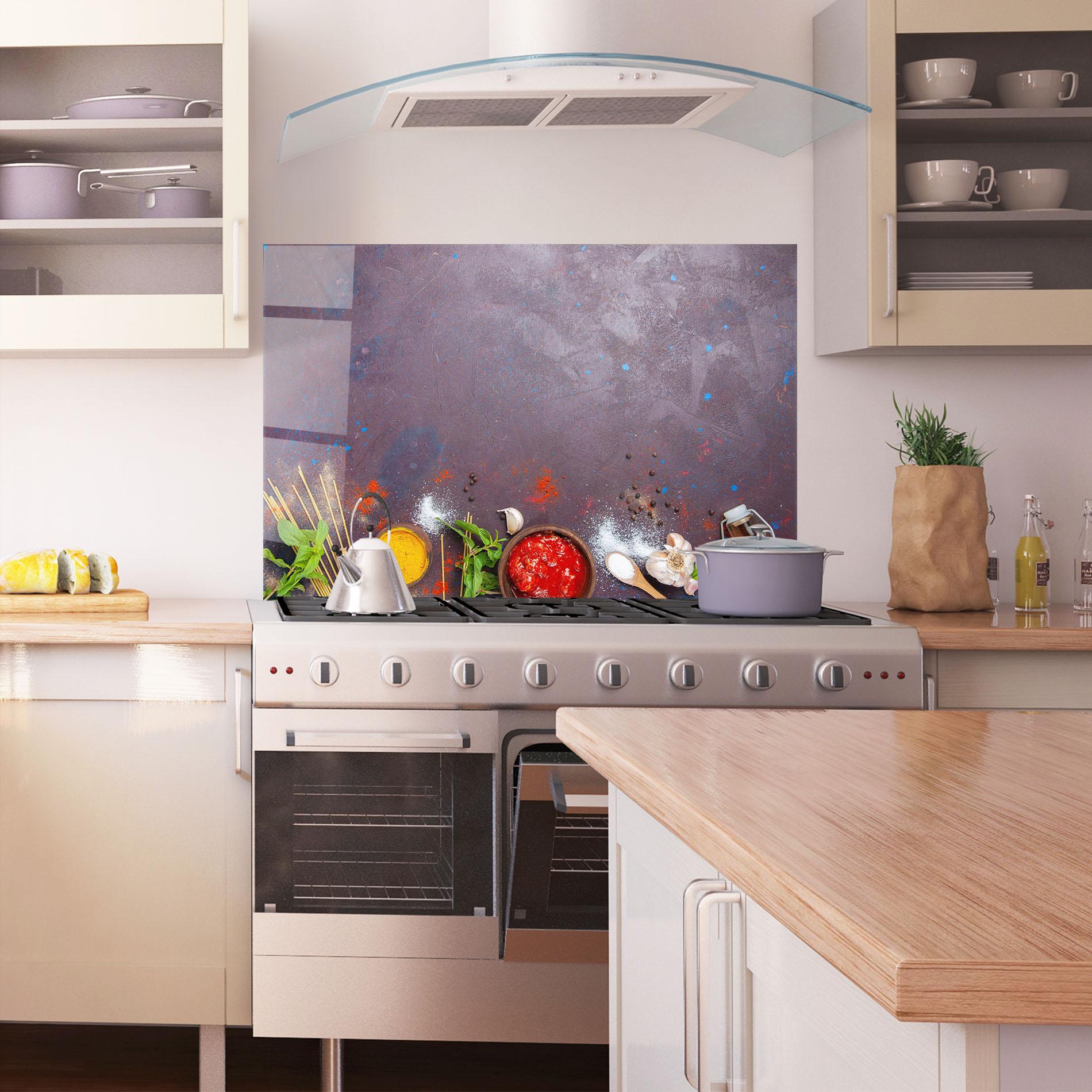 Küchenrückwand Glas Tomato Sauce mockup 1